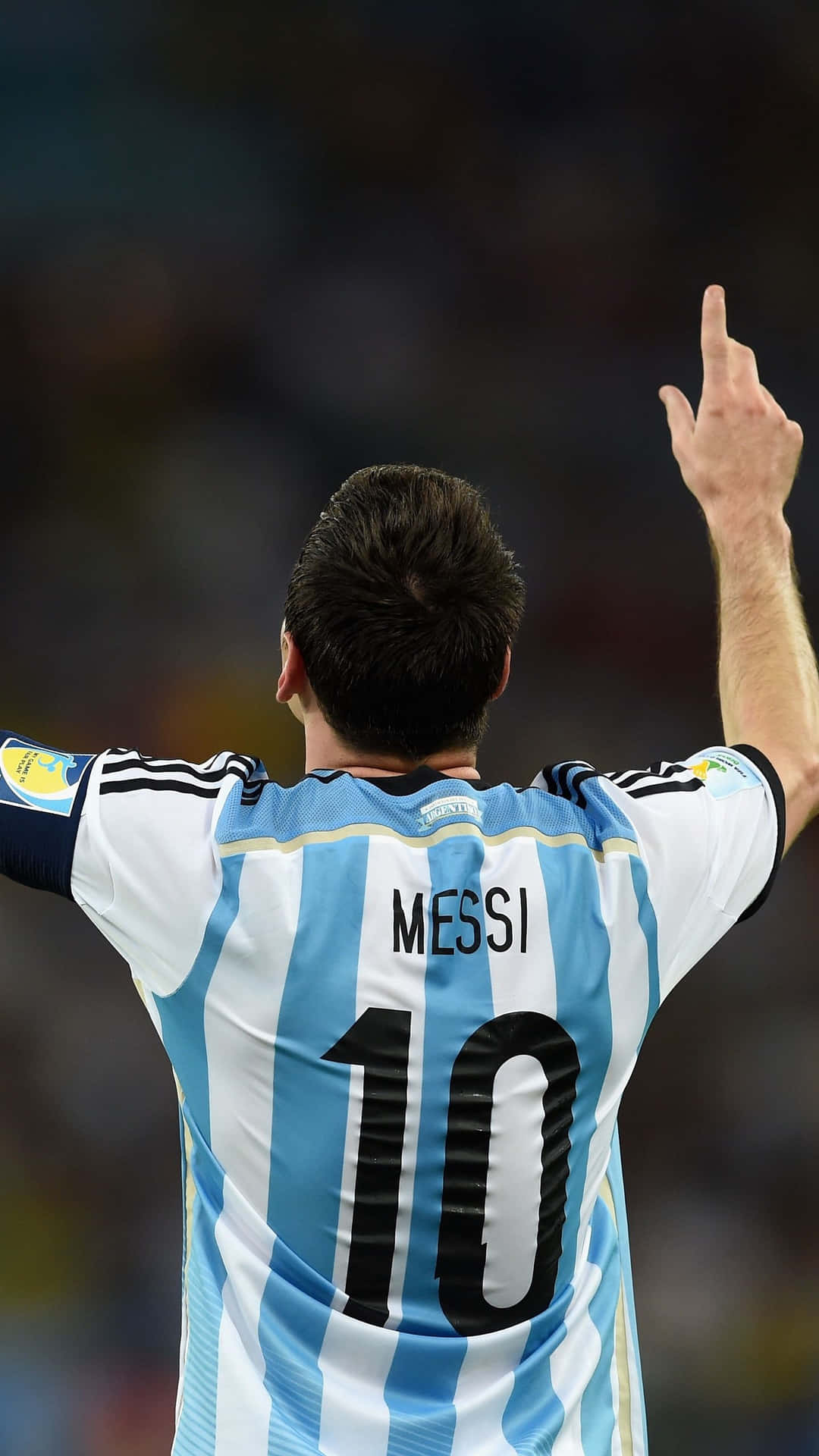 Football Galaxy Athlete Lionel Messi Background