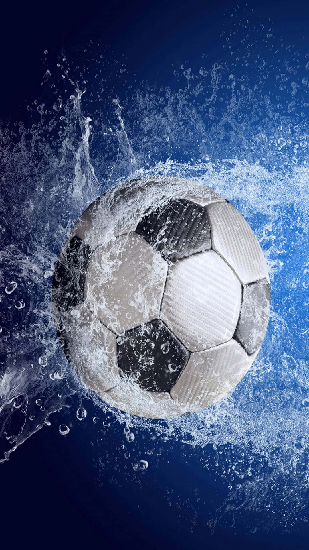 Football Galaxy Ball With Splash Of Water