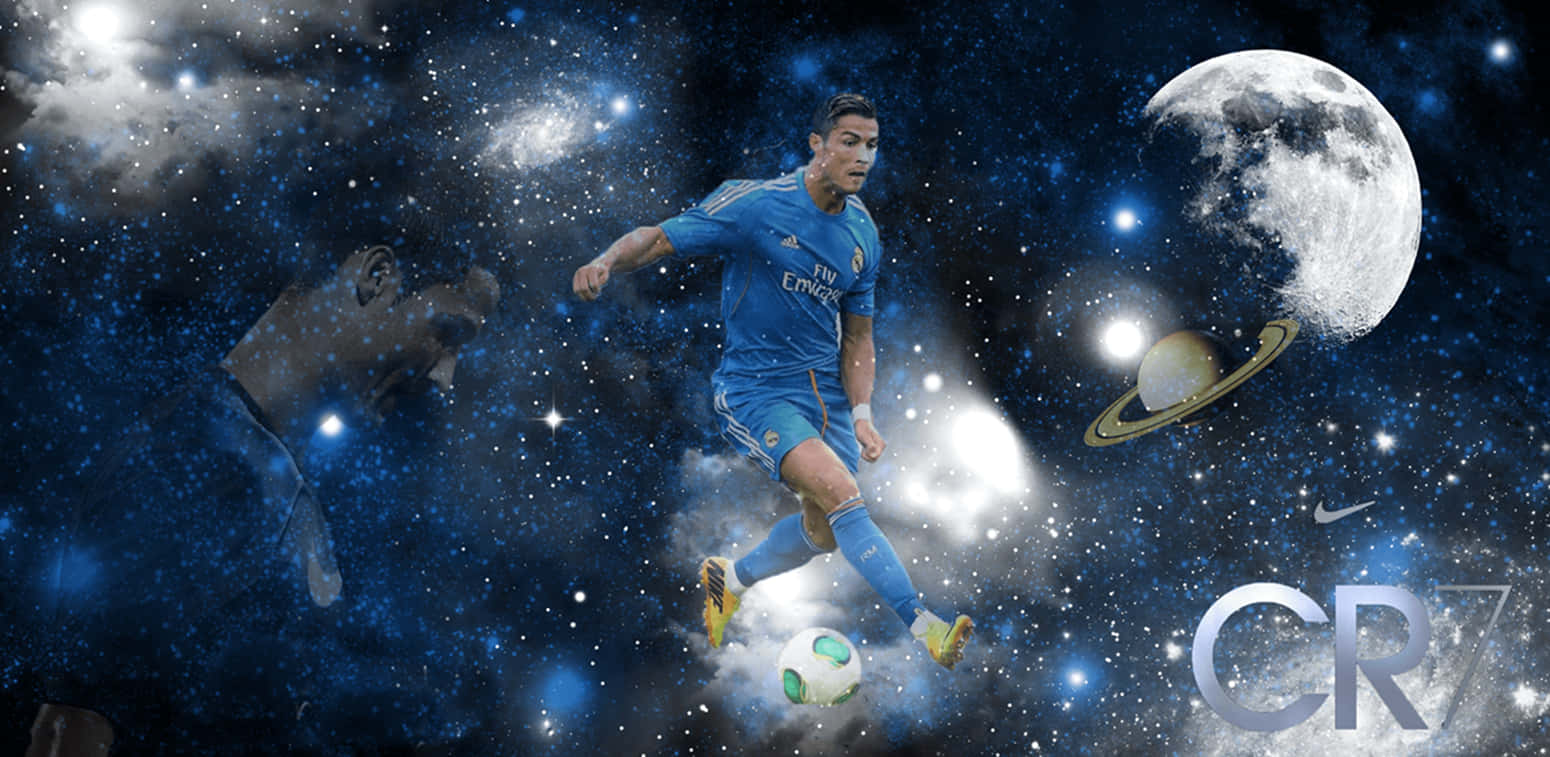 Football Galaxy Cristiano Ronaldo Poster Background