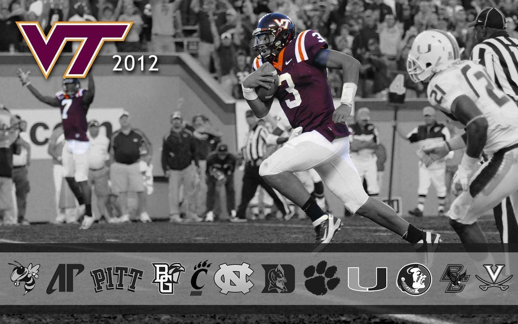 Football Game Virginia Tech Background