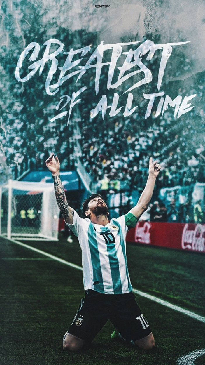 Football Goat Messi Argentina Background