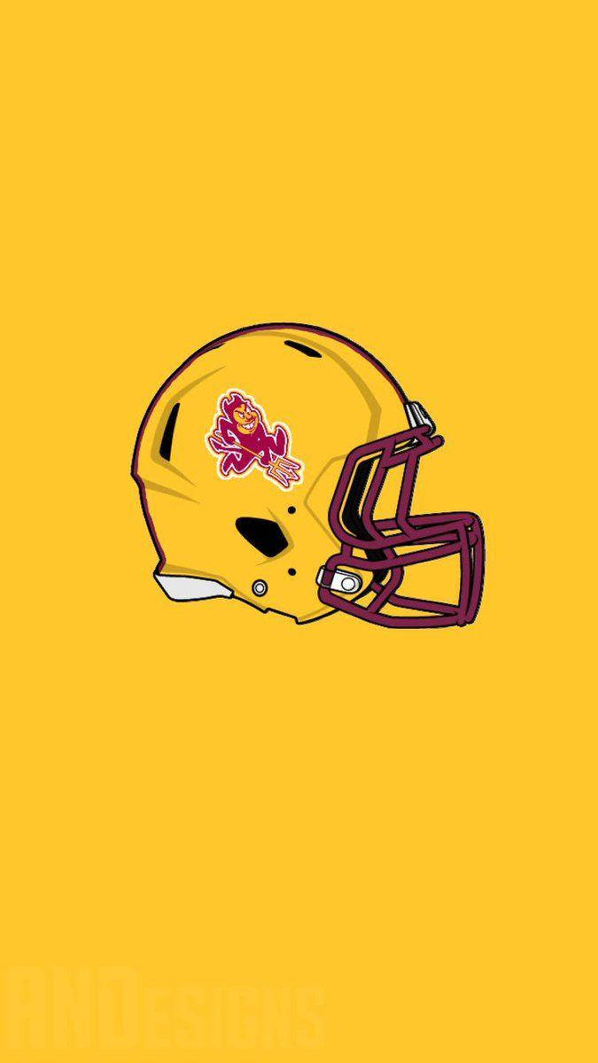 Football Helmet Arizona State University Background