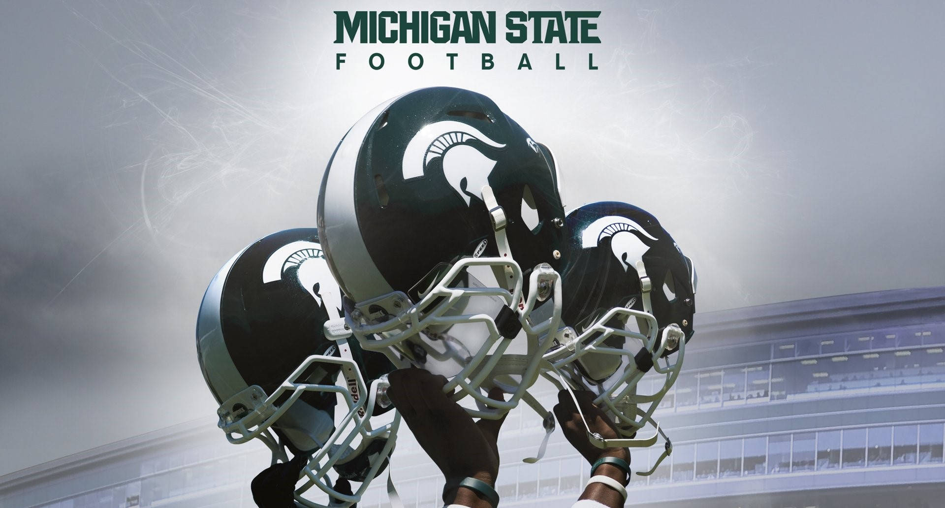 Football Helmets Michigan State University