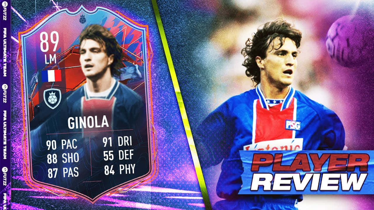 Football Legend, David Ginola In Action Background