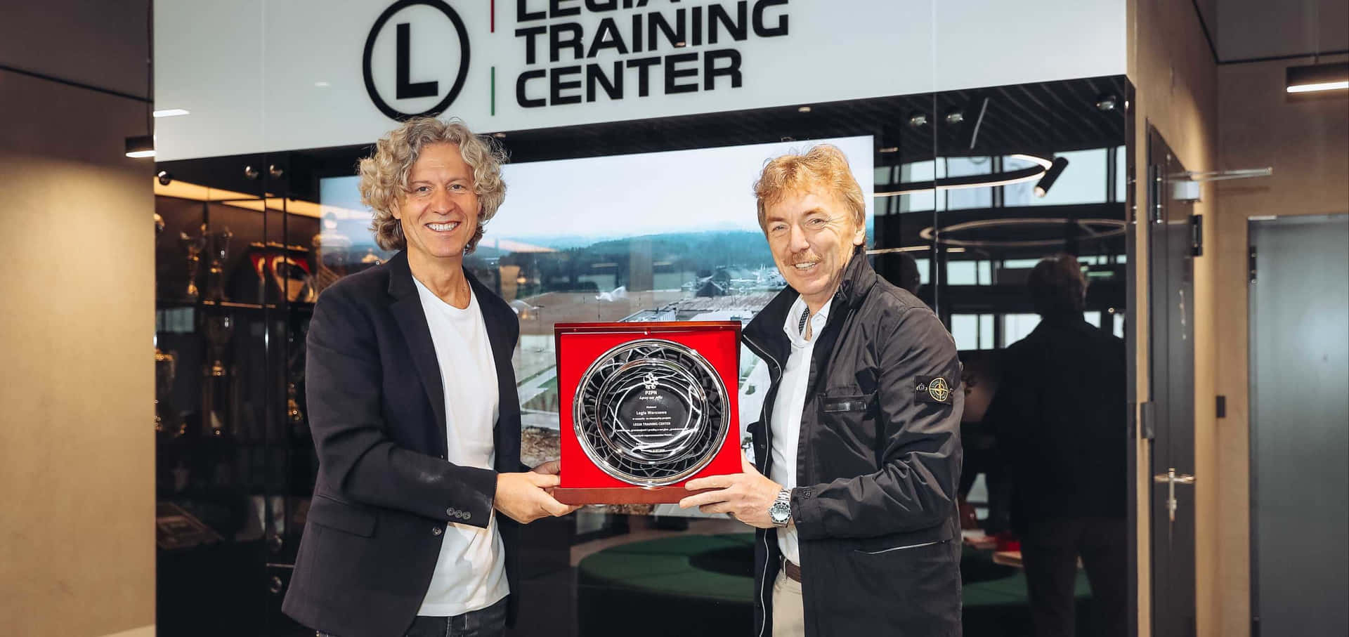 Football Legend Zbigniew Boniek At The Legia Training Center Background