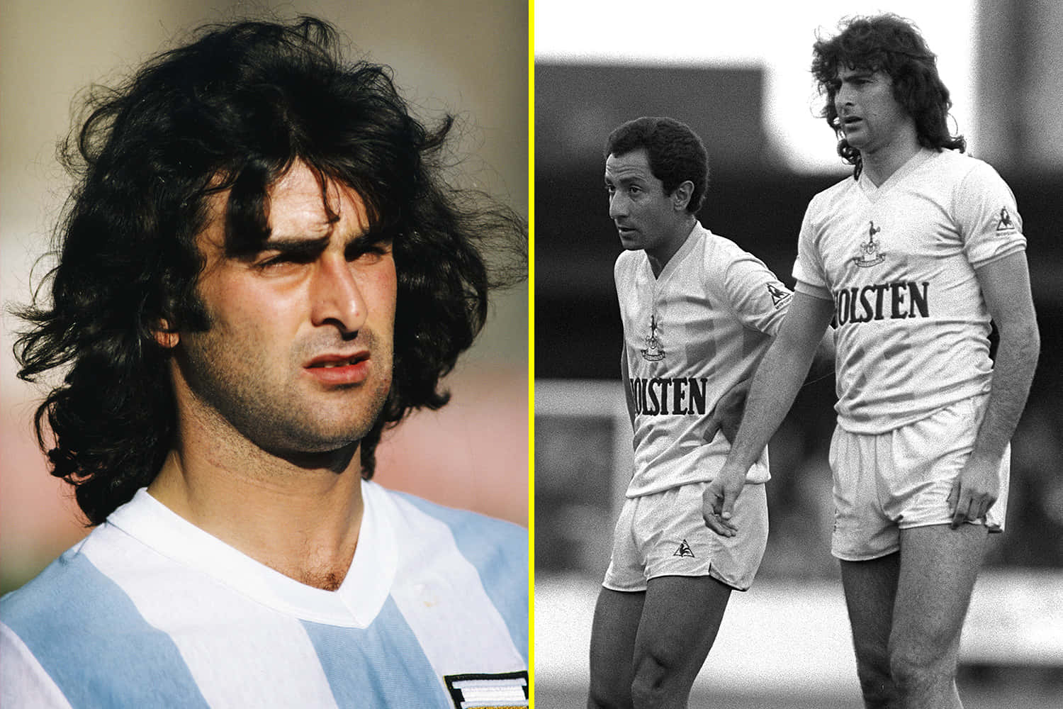 Football Legends - Mario Kempes And Osvaldo Ardiles Background