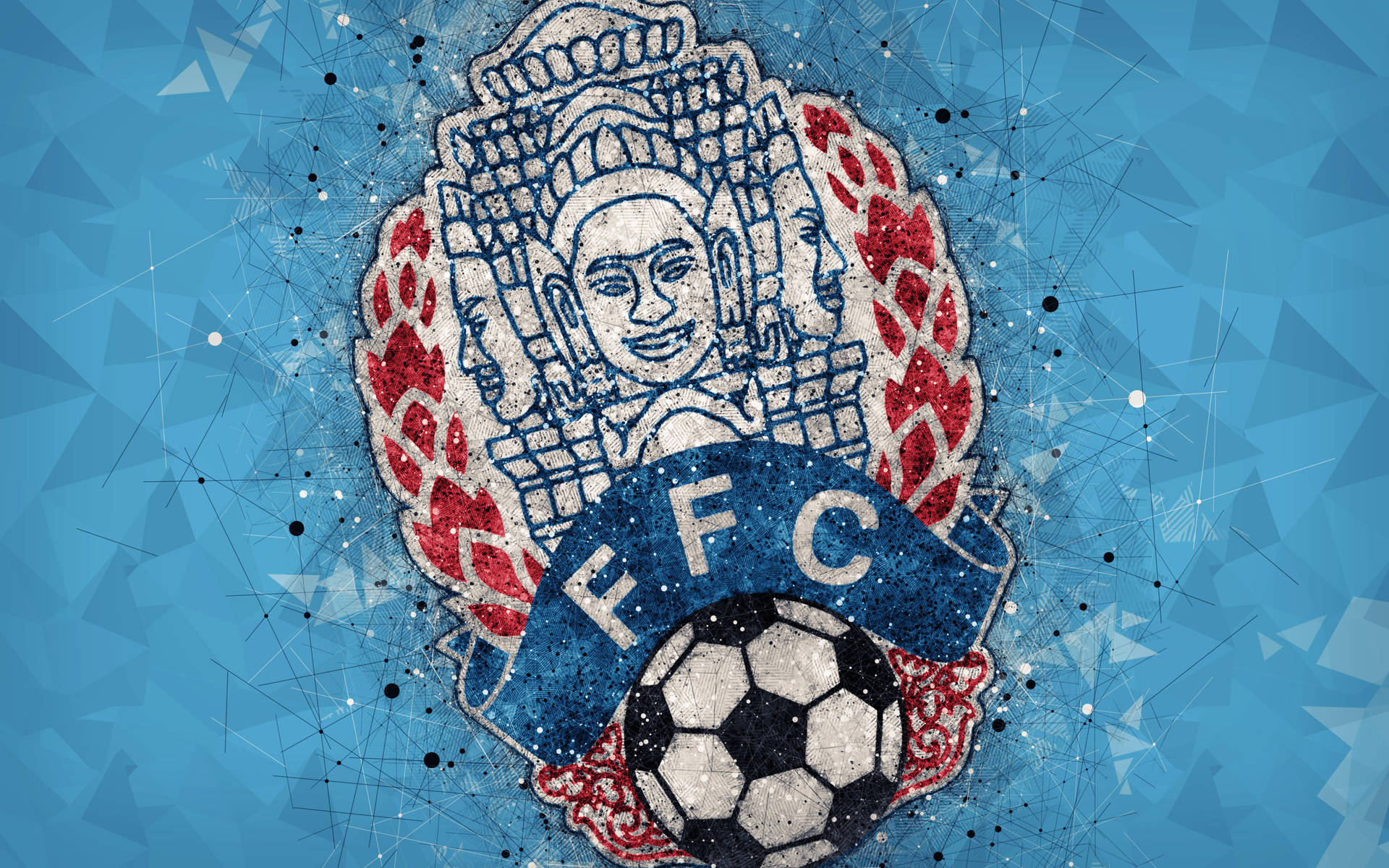 Football Logo Of Cambodia Federation Background