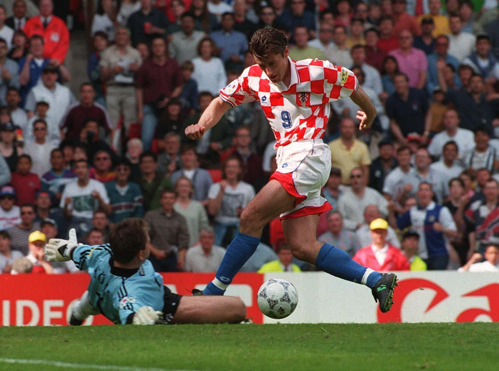 Football Match Davor Suker Croatia Background
