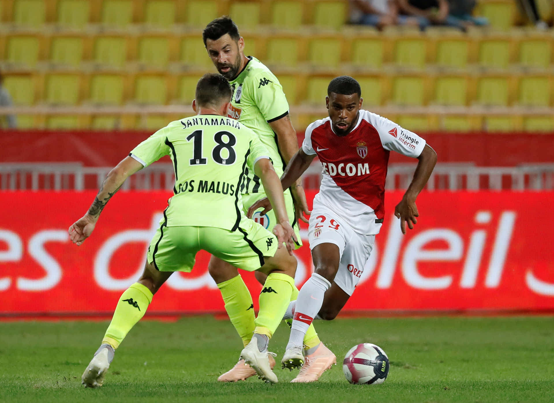 Football Match Intensity Monacovs Opponent Background