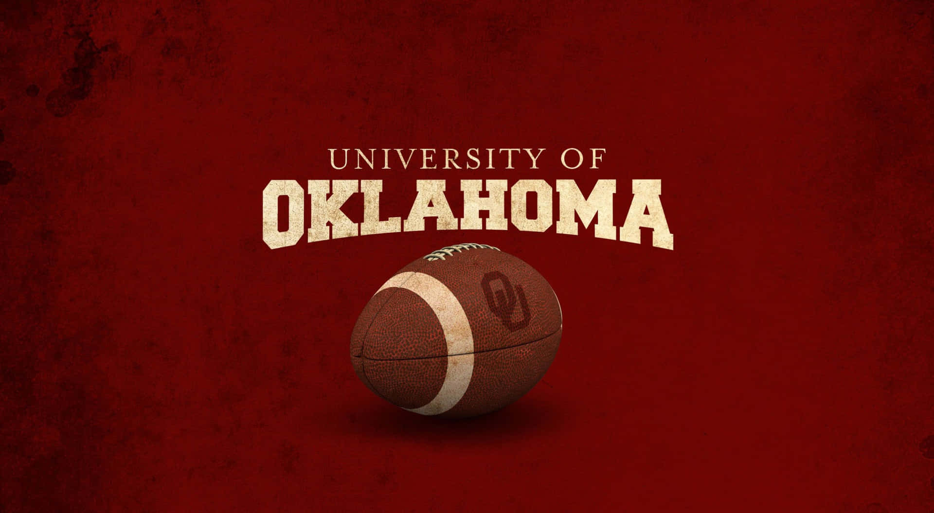 Football Ou Sooners In Red Background