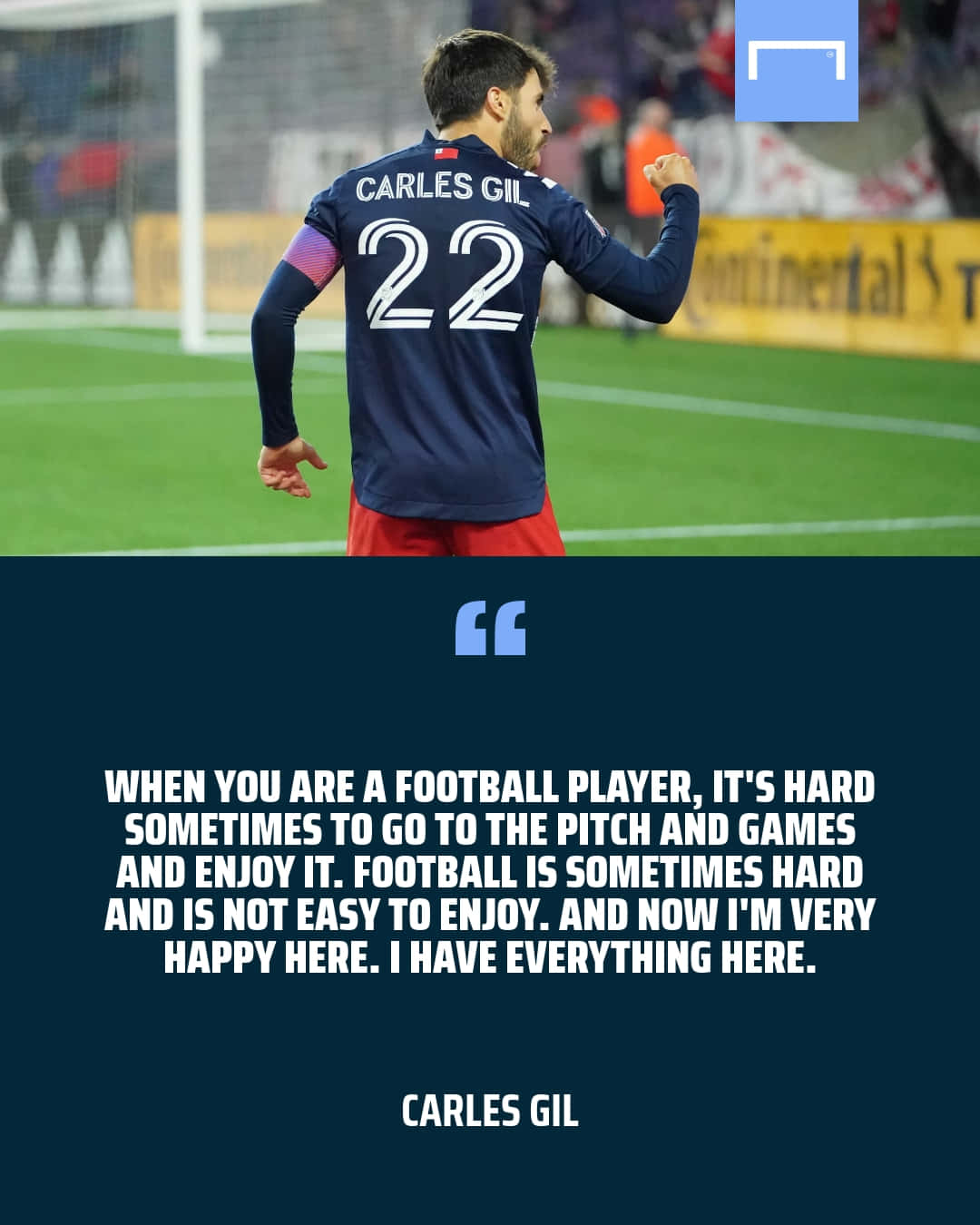 Football Player Carles Gil Quote Background