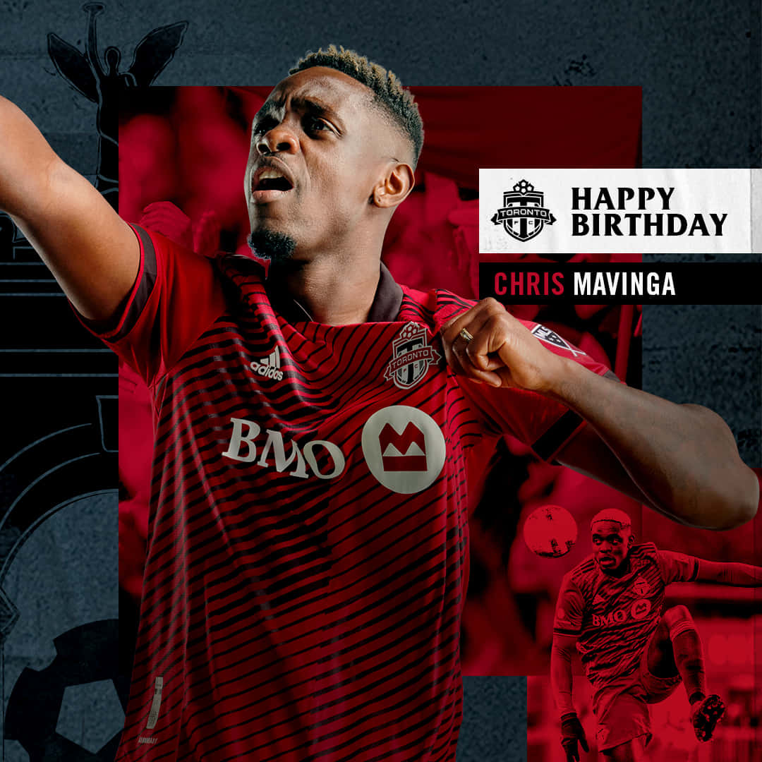 Football Player Chris Mavinga Happy Birthday Poster Background