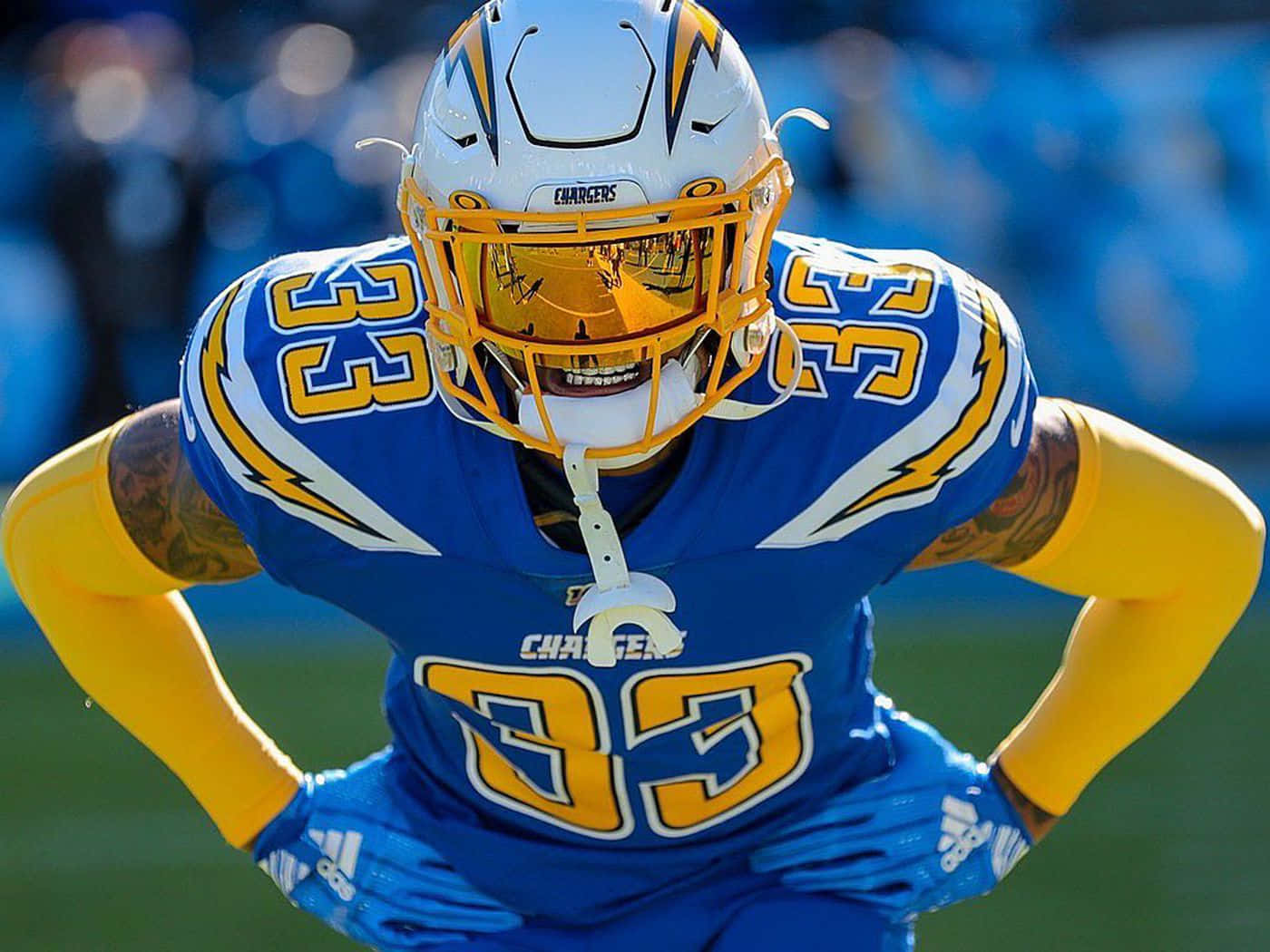 Football Player Derwin James Los Angeles Chargers Background