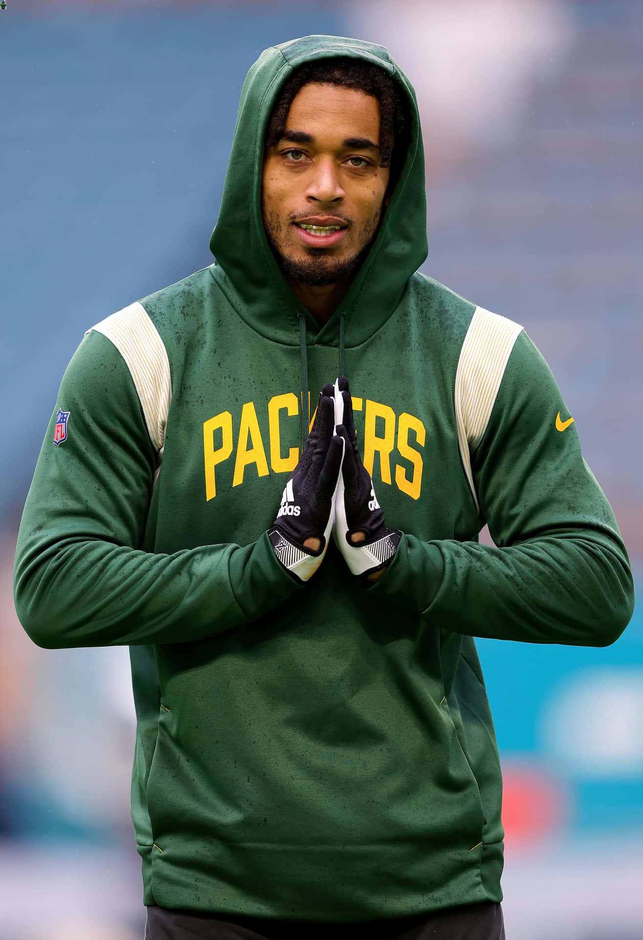 Football Player Green Bay Packers Hoodie Background