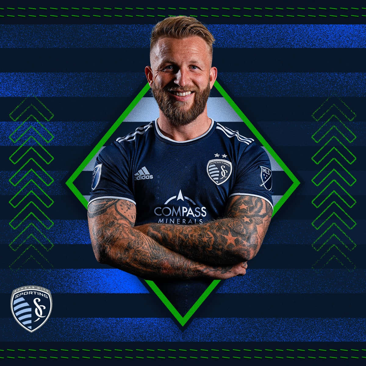 Football Player Johnny Russell Sporting Kansas City Poster Background