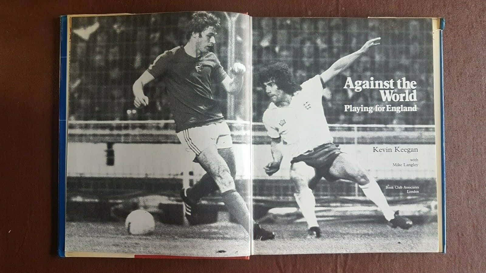 Football Player Kevin Keegan Book Page Background