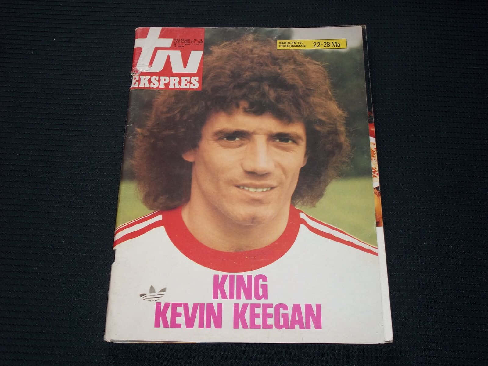 Football Player Kevin Keegan Magazine Cover Background