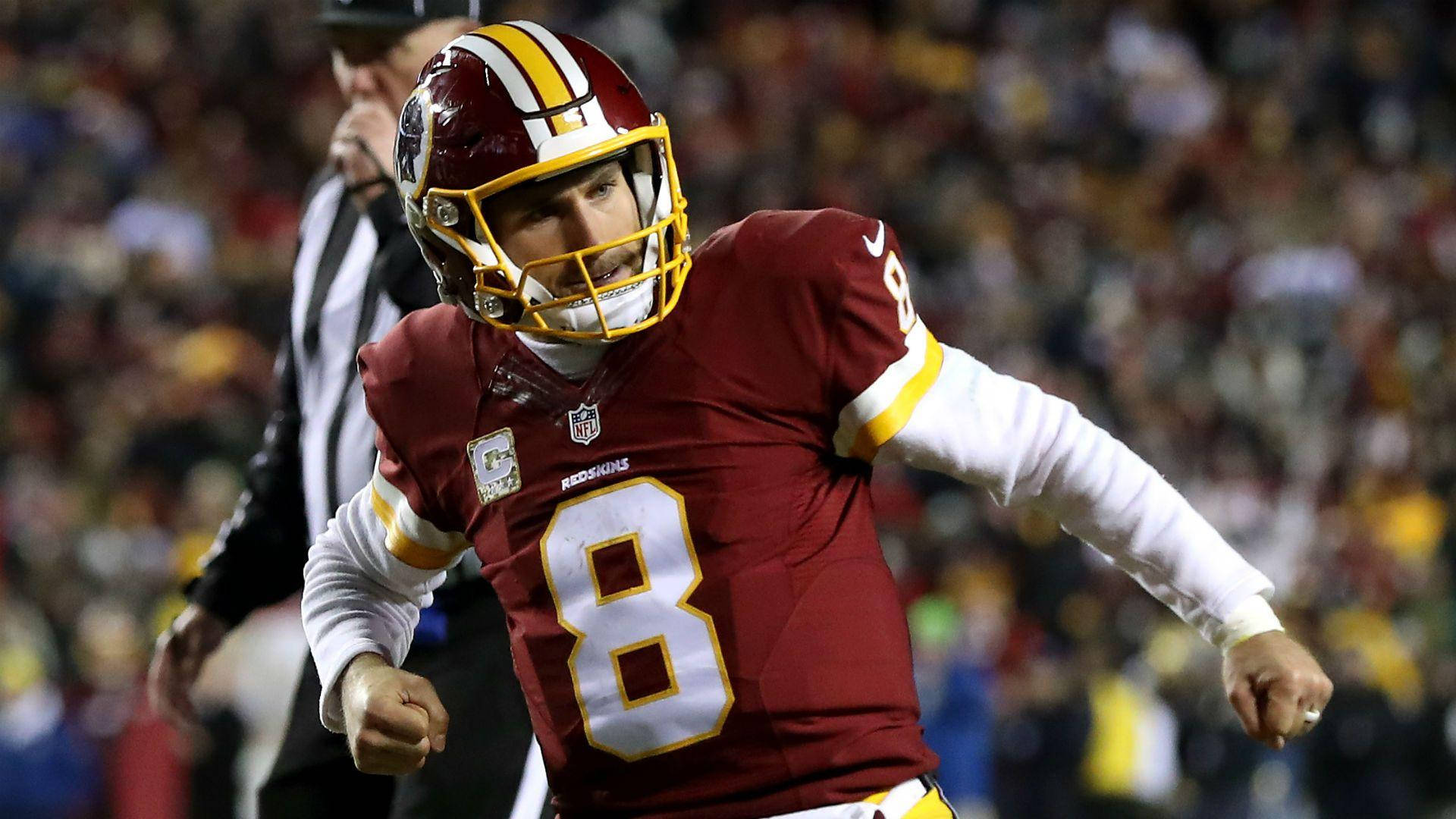 Football Player Kirk Cousins Fist Pump