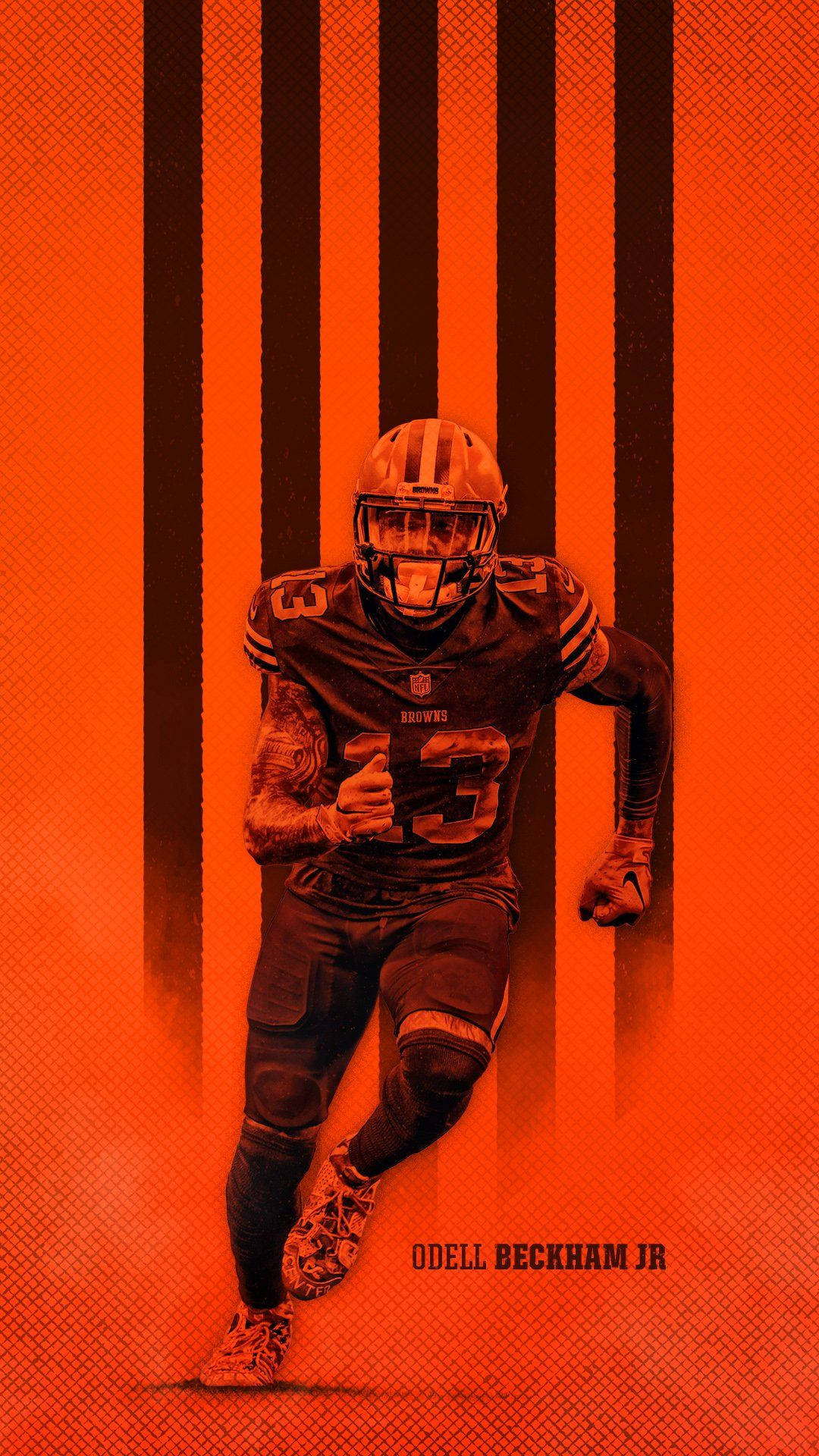 Football Player Of Cleveland Browns Background