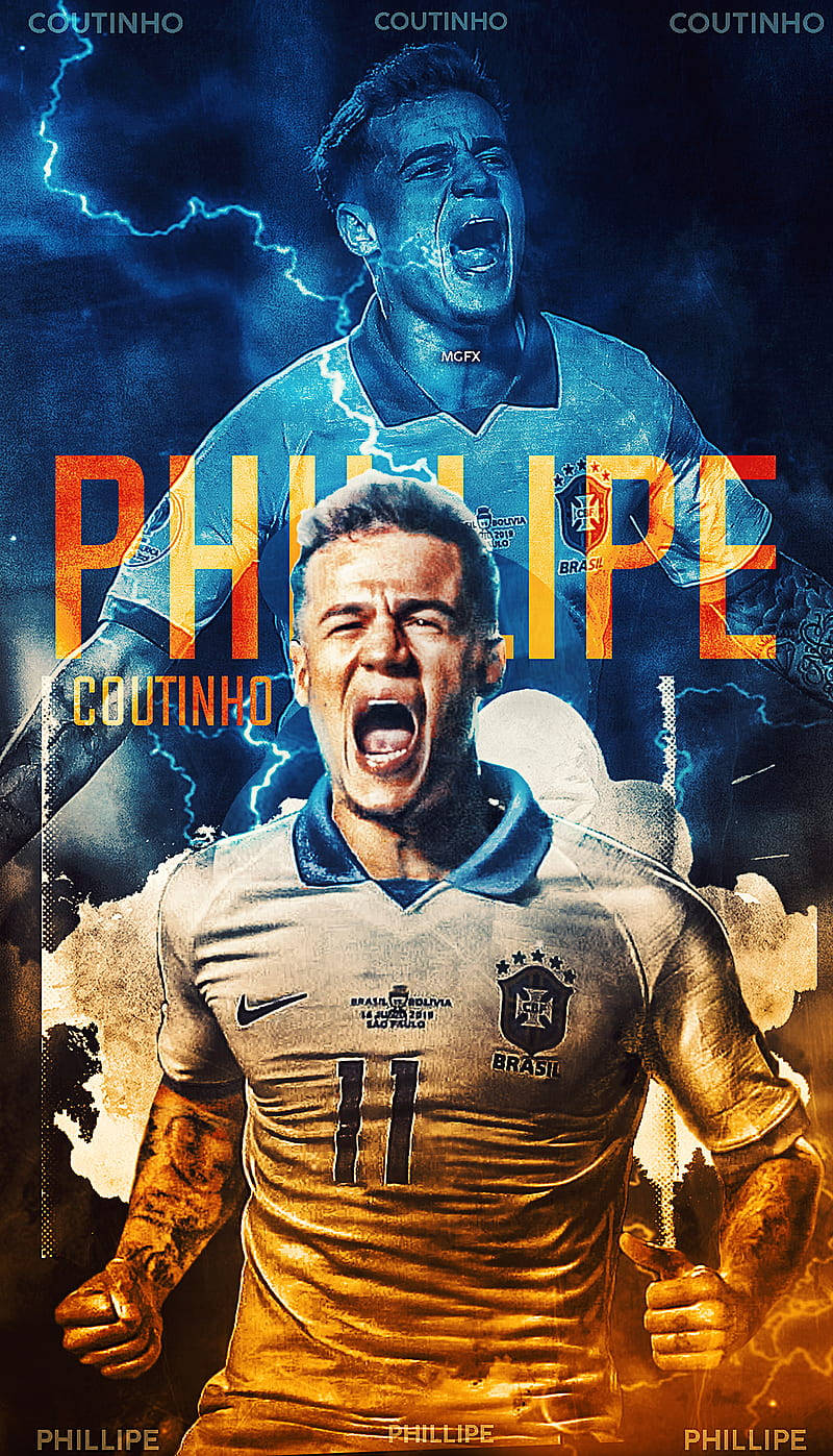 Football Player Phillippe Coutinho Background