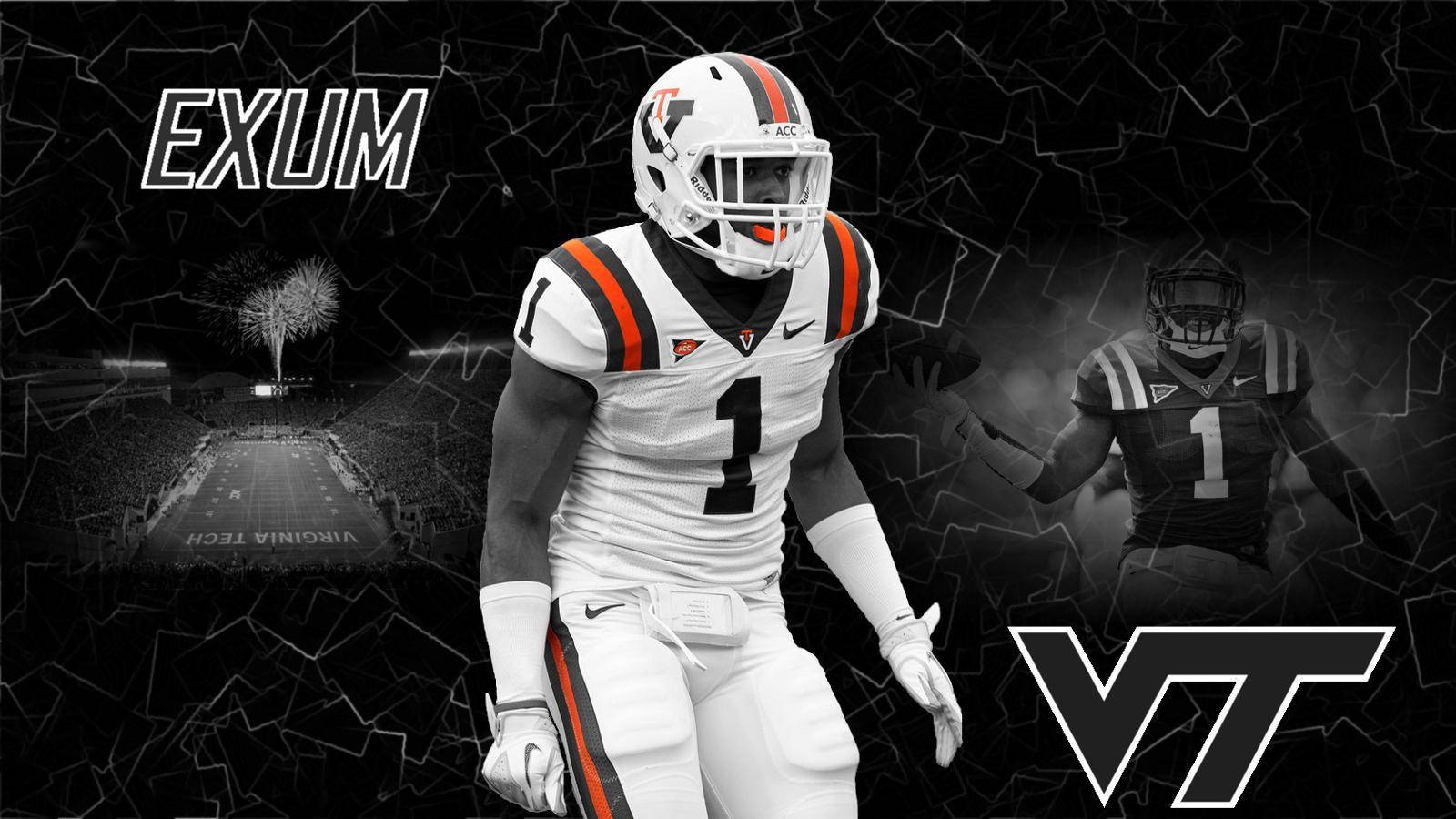 Football Player Virginia Tech Background