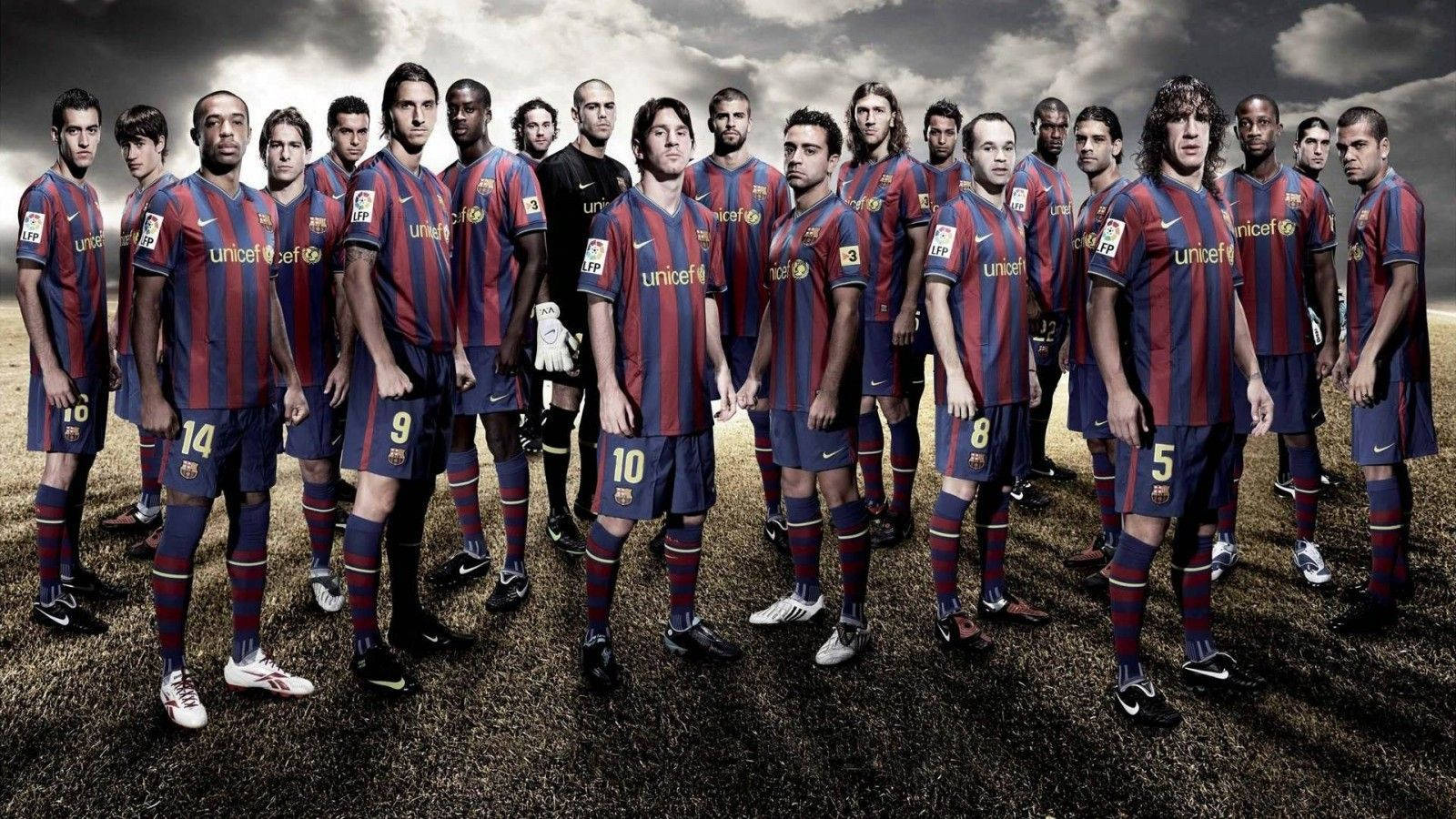 Football Players Hd Fc Barcelona Team Background