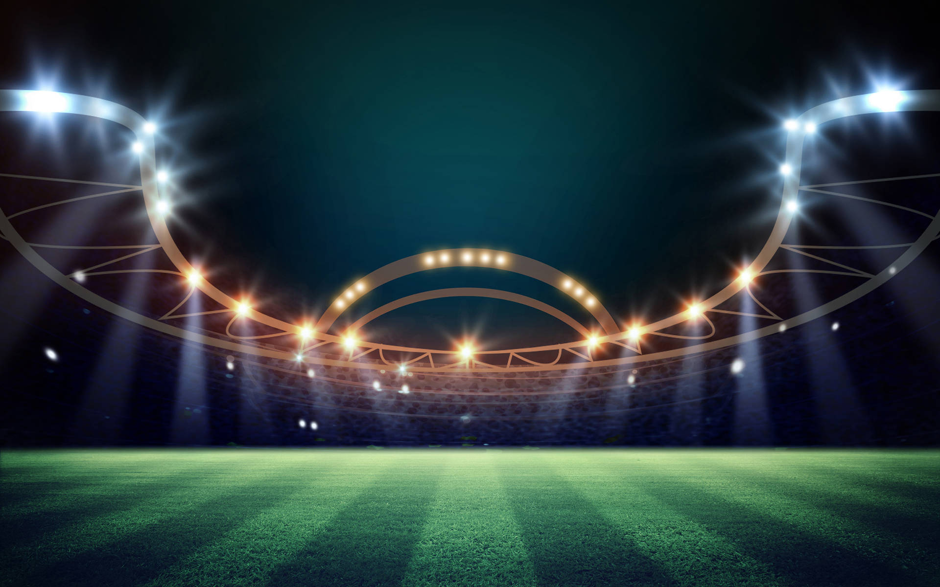 Football Stadium Light Rays Background