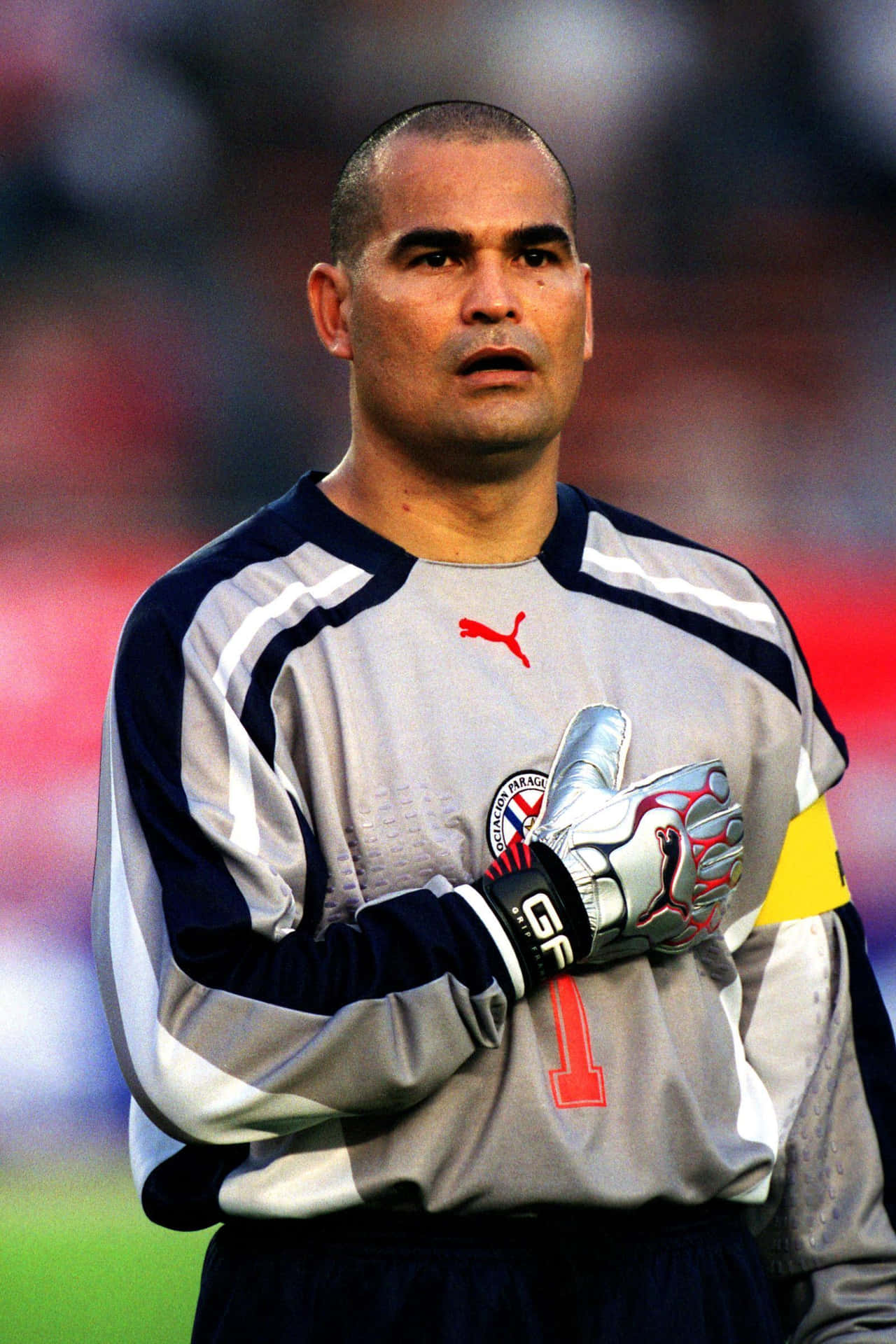 Footballer Jose Luis Chilavert Kirin Cup 2001 Medium Angle Shot Background