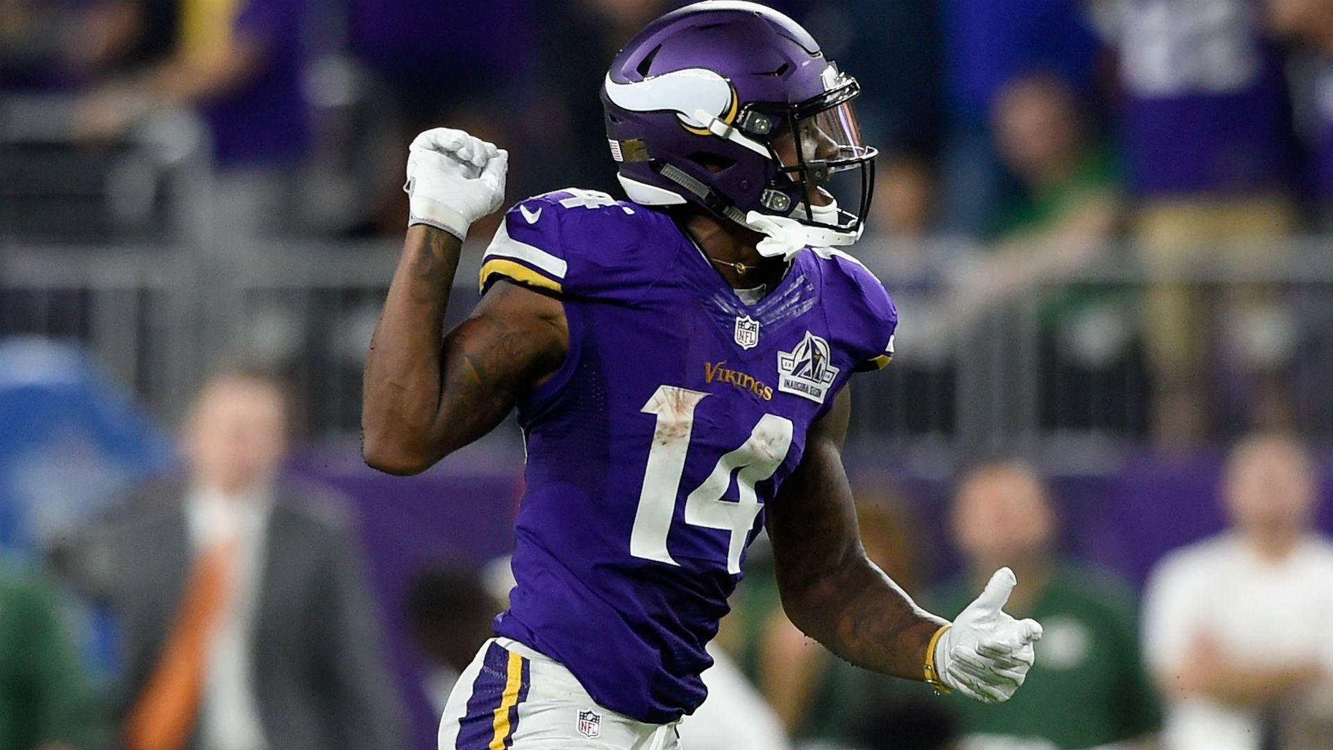 Footballer Stefon Diggs Victorious Background