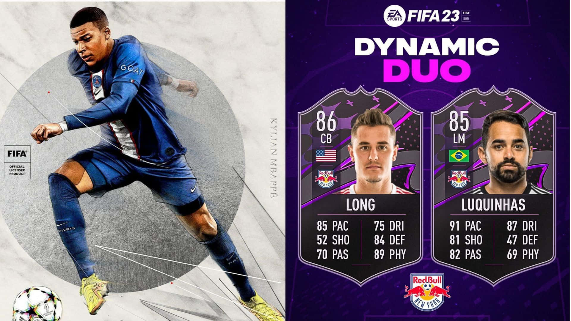 Footballers Luquinhas And Aaron Long In Ea Sports Fifa 23 Background