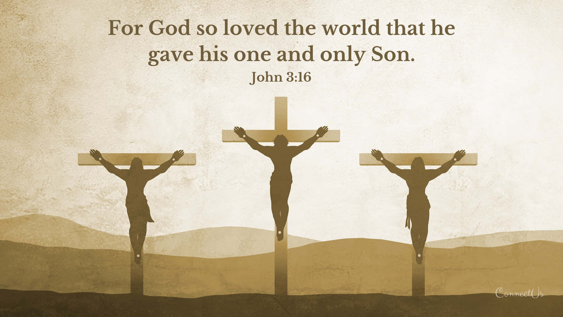 For God Loved The World He Gave His One And Only Son Background