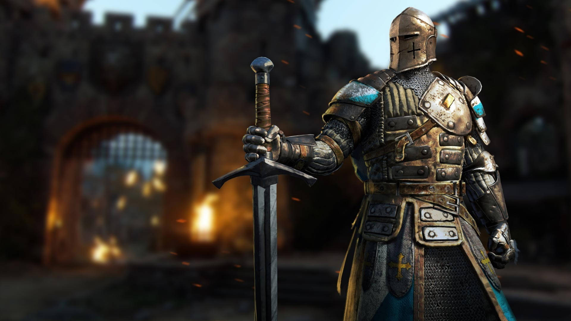 For Honor 4k Knight Sword Background