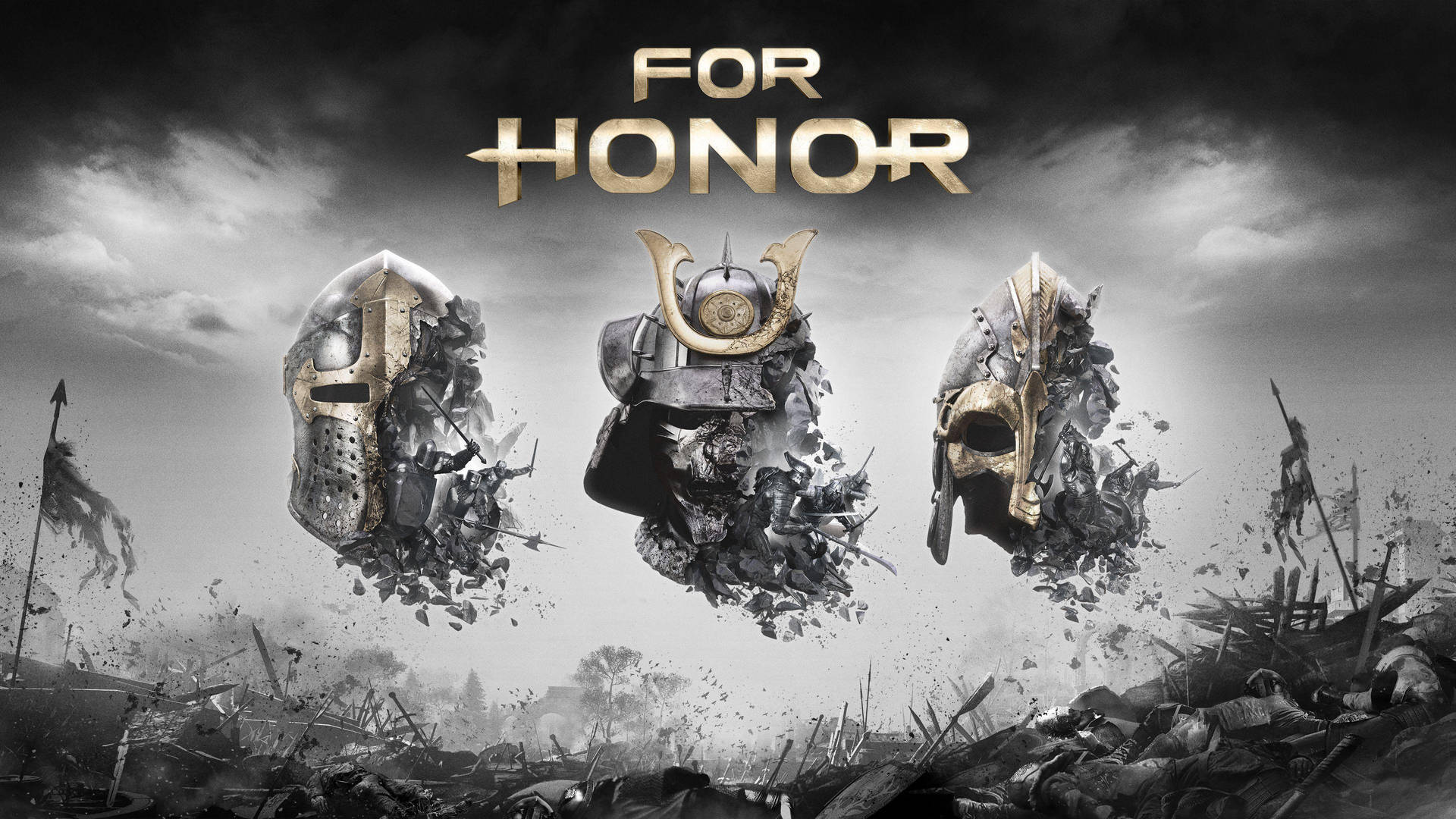 For Honor Game Faction Helmets Background
