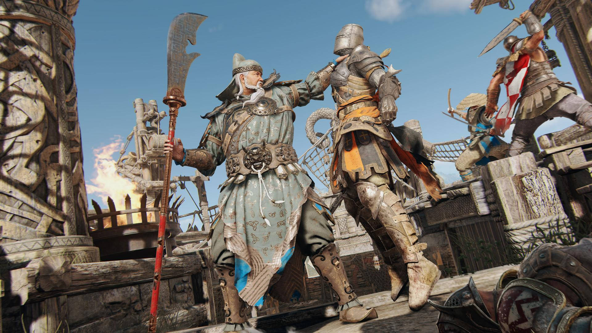 For Honor Game Jiang Jun Carrying A Knight