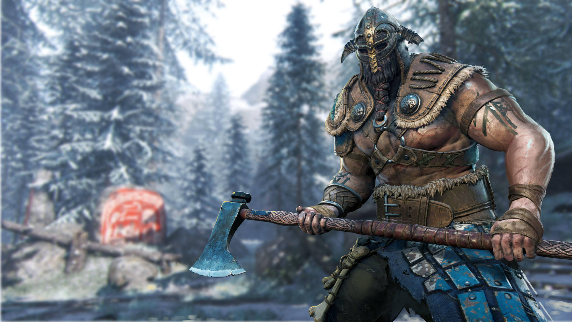 For Honor Game Raider Snowy Forest