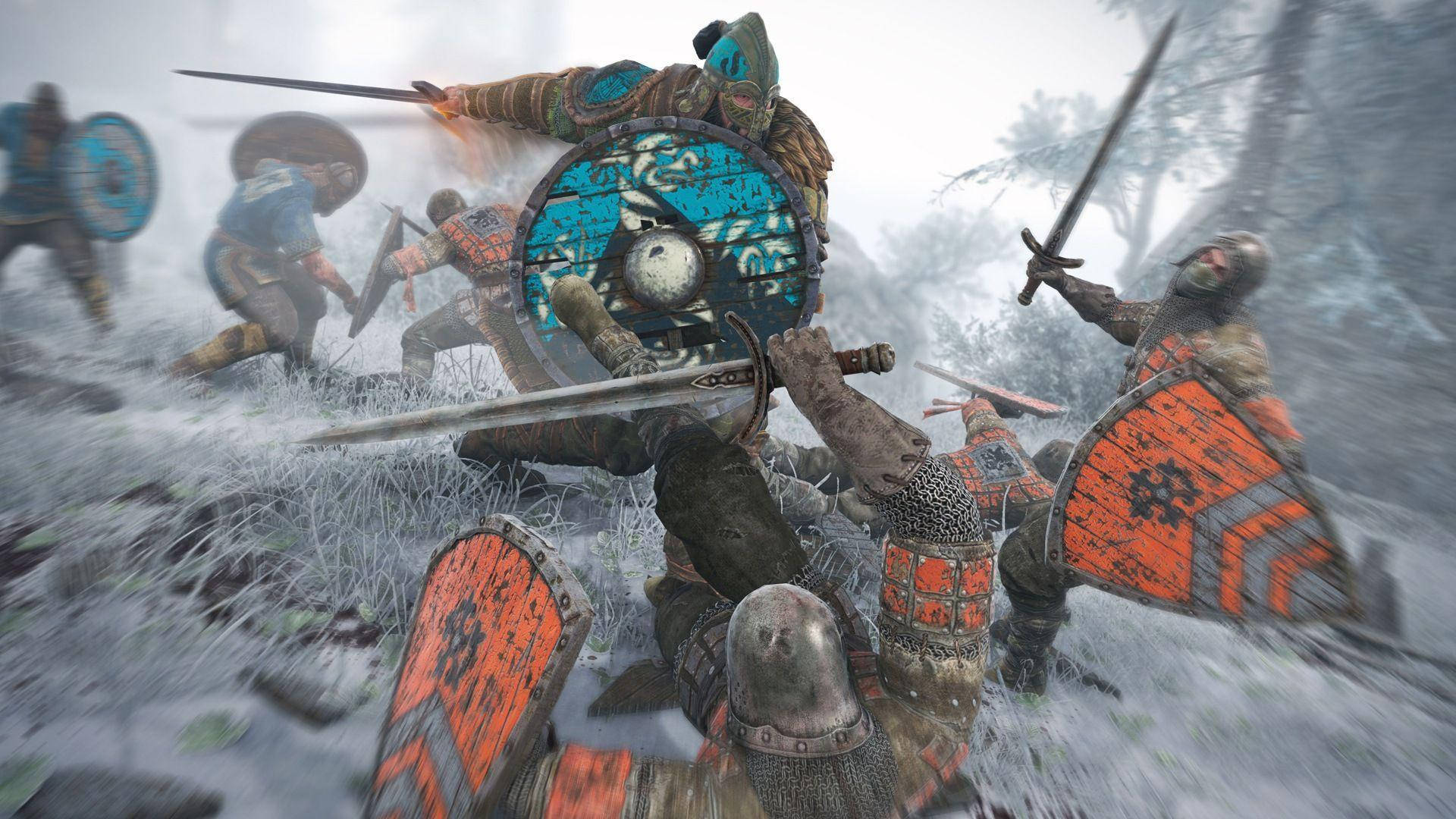 For Honor Game Warlords Fighting Black Priors