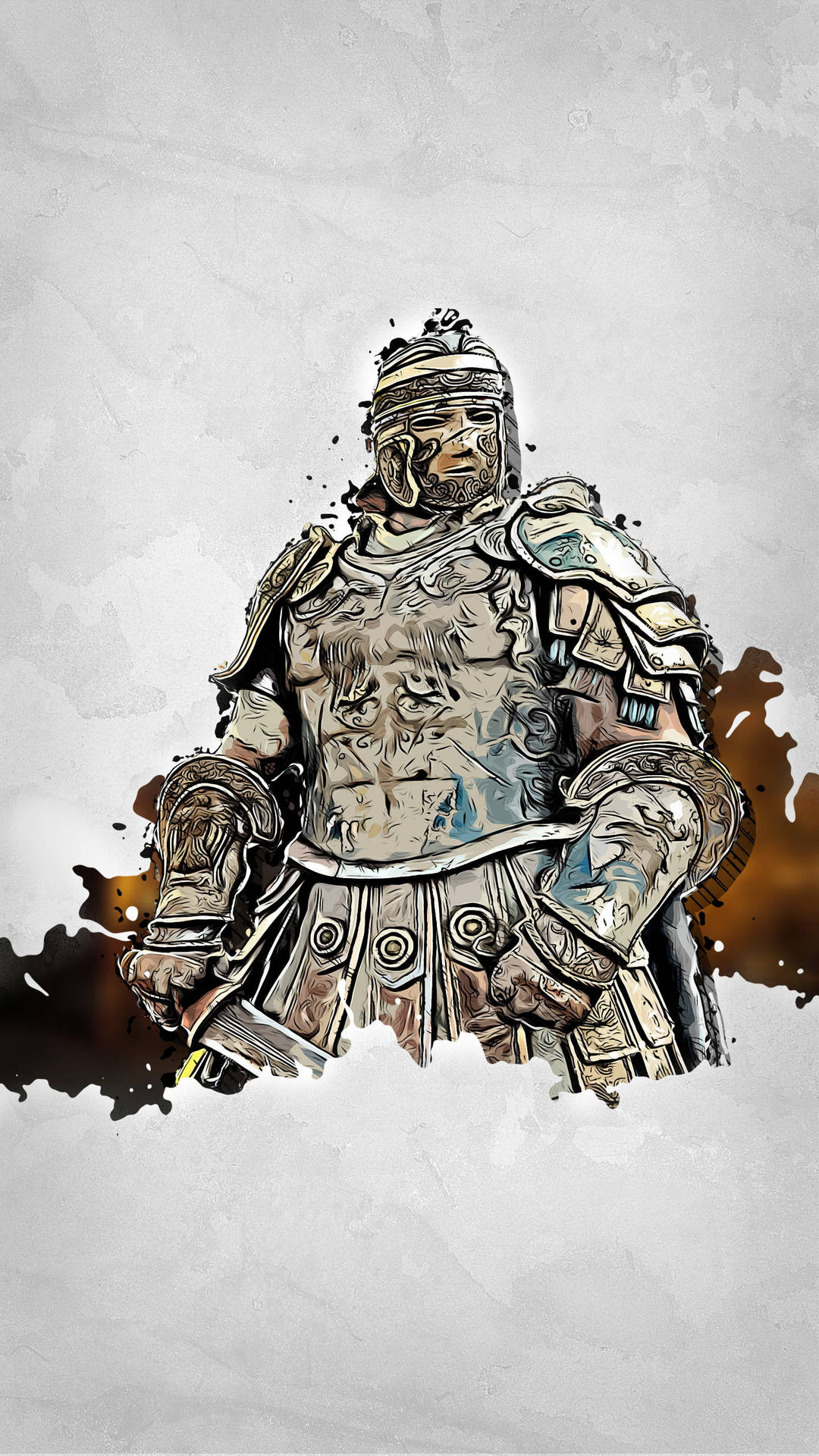 For Honor Phone Centurion Outline Art Background