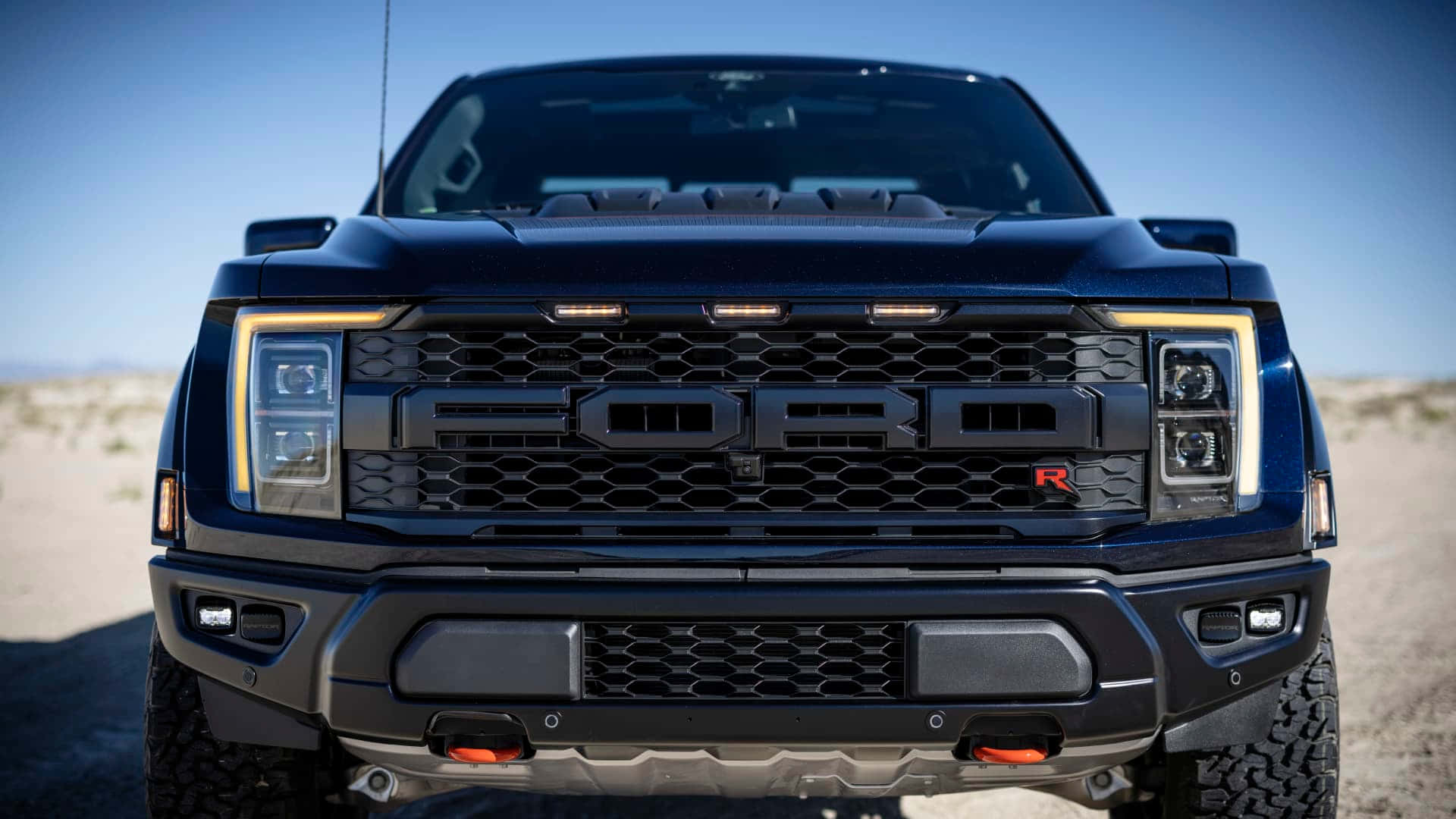 Ford F 150 Front Side Close Up Background