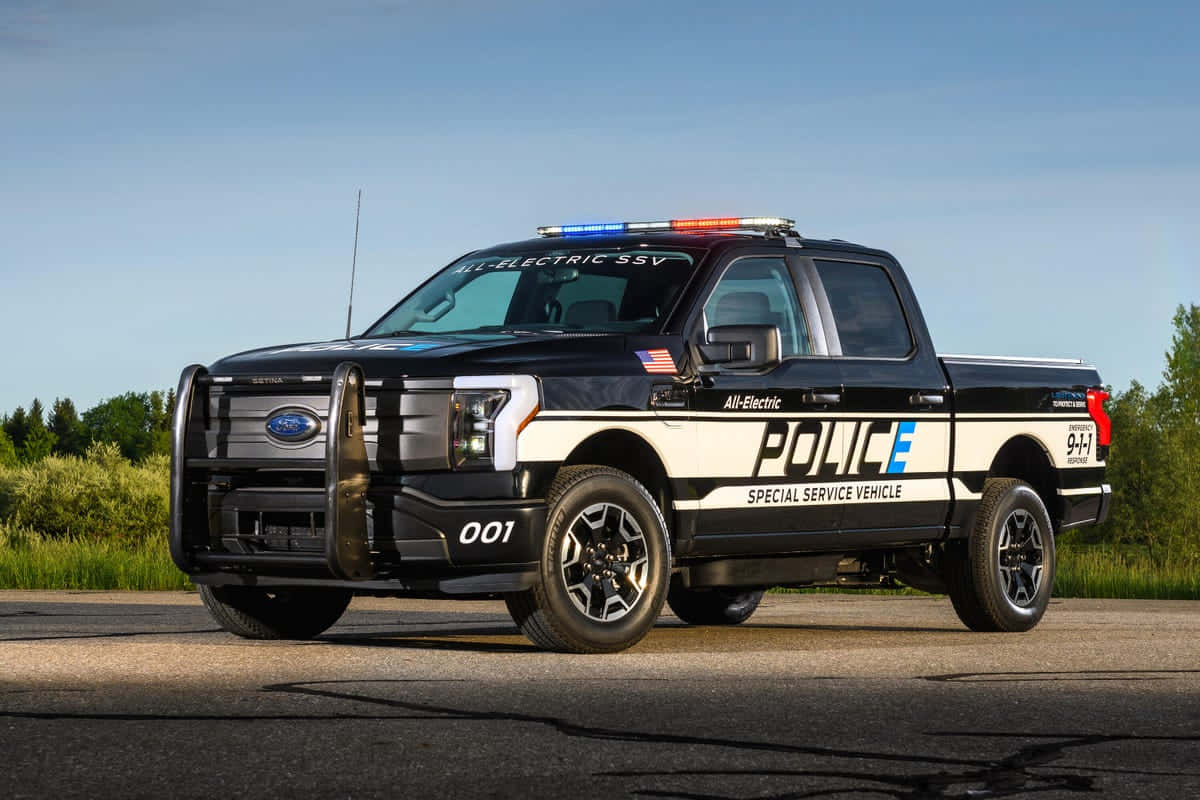 Ford F 150 Police Car Background