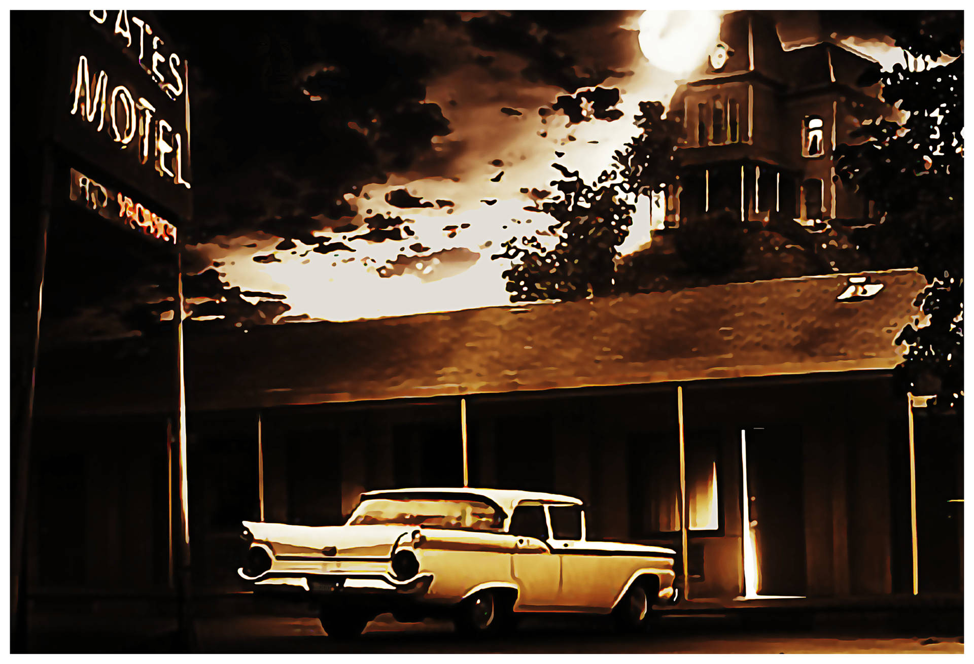 Ford Fairlane In Bates Motel
