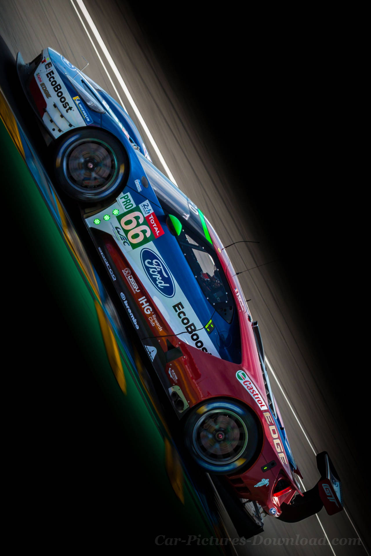 Ford Iphone Speed Race Car Background