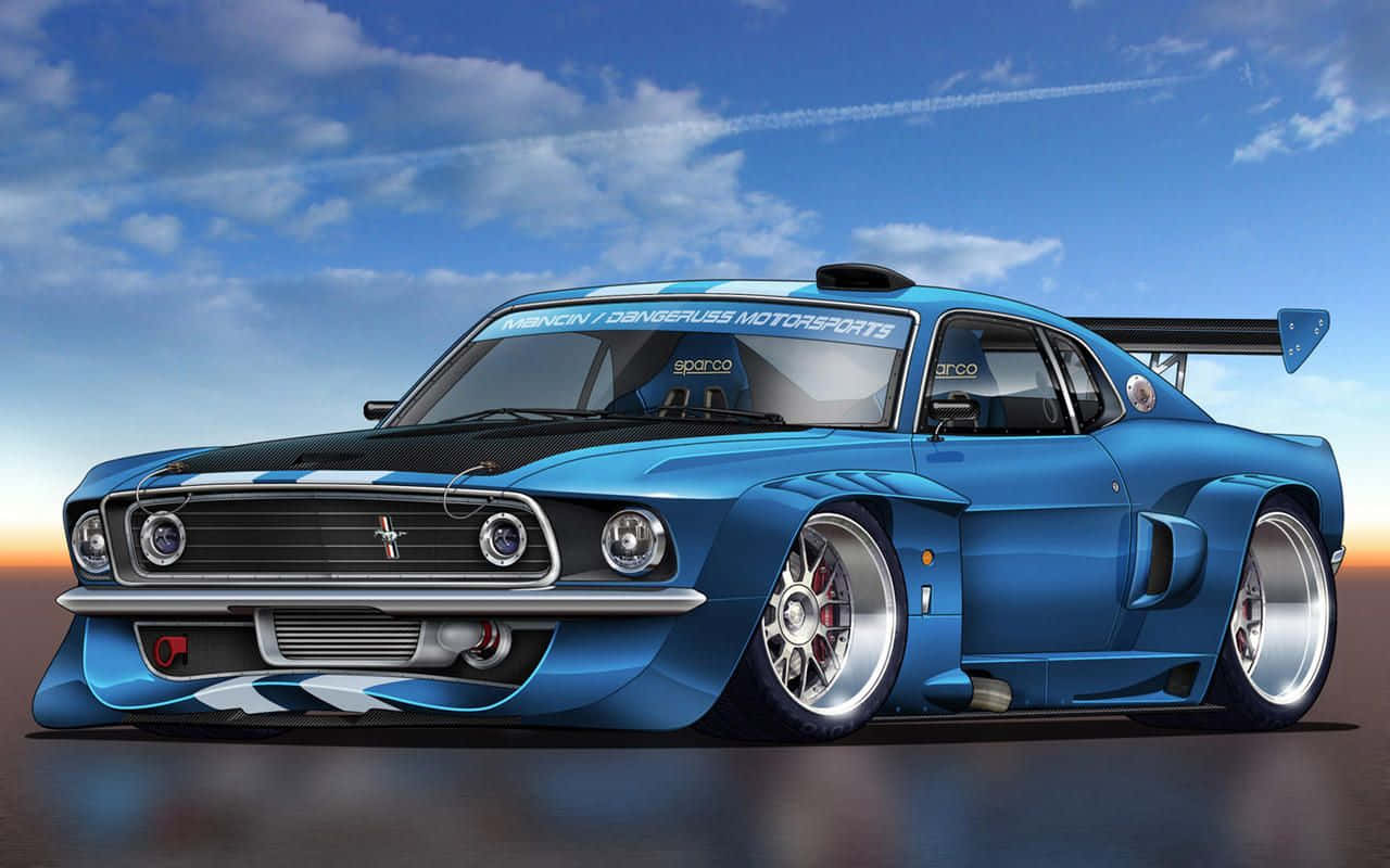 Ford Mustang Street Racing Background