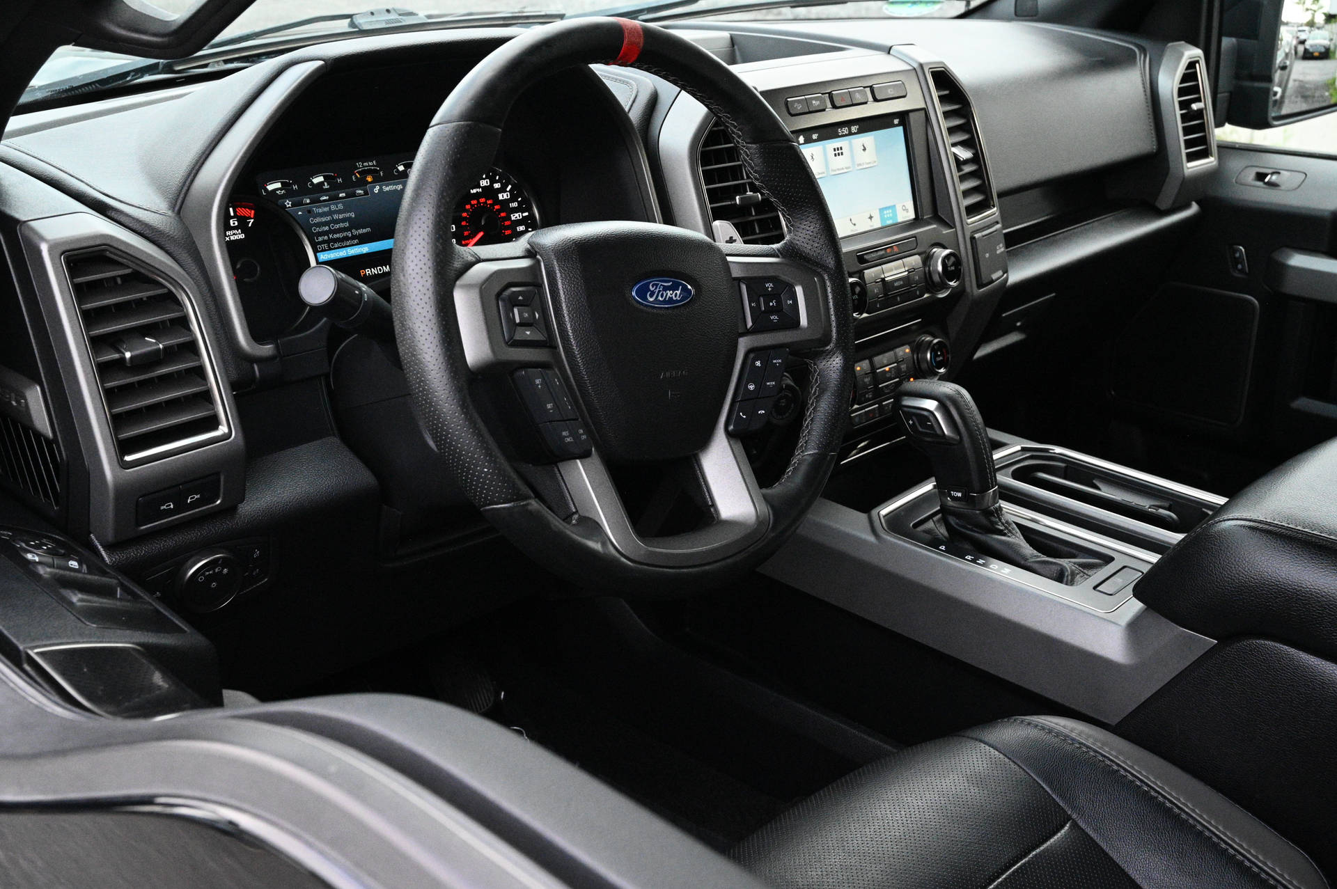 Ford Raptor Steering Wheel Background