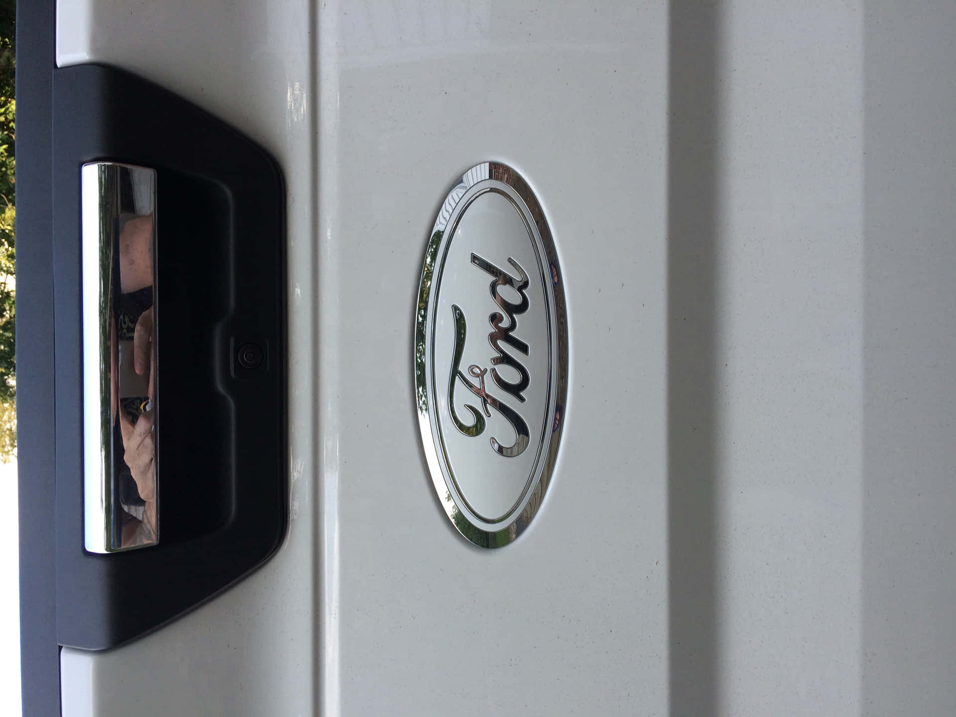 Ford's Iconic Blue Oval Logo Background