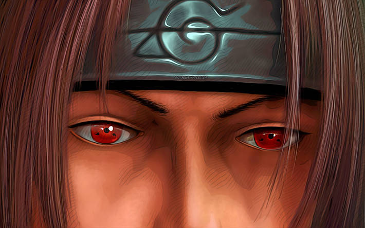 Forehead Protector Naruto Itachi Uchiha 4k Background