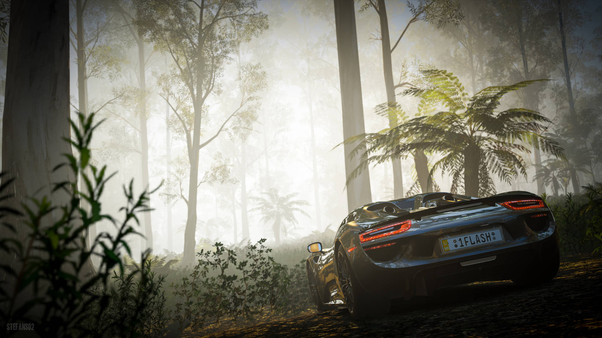 Forest Drive From Forza Horizon 3 Background