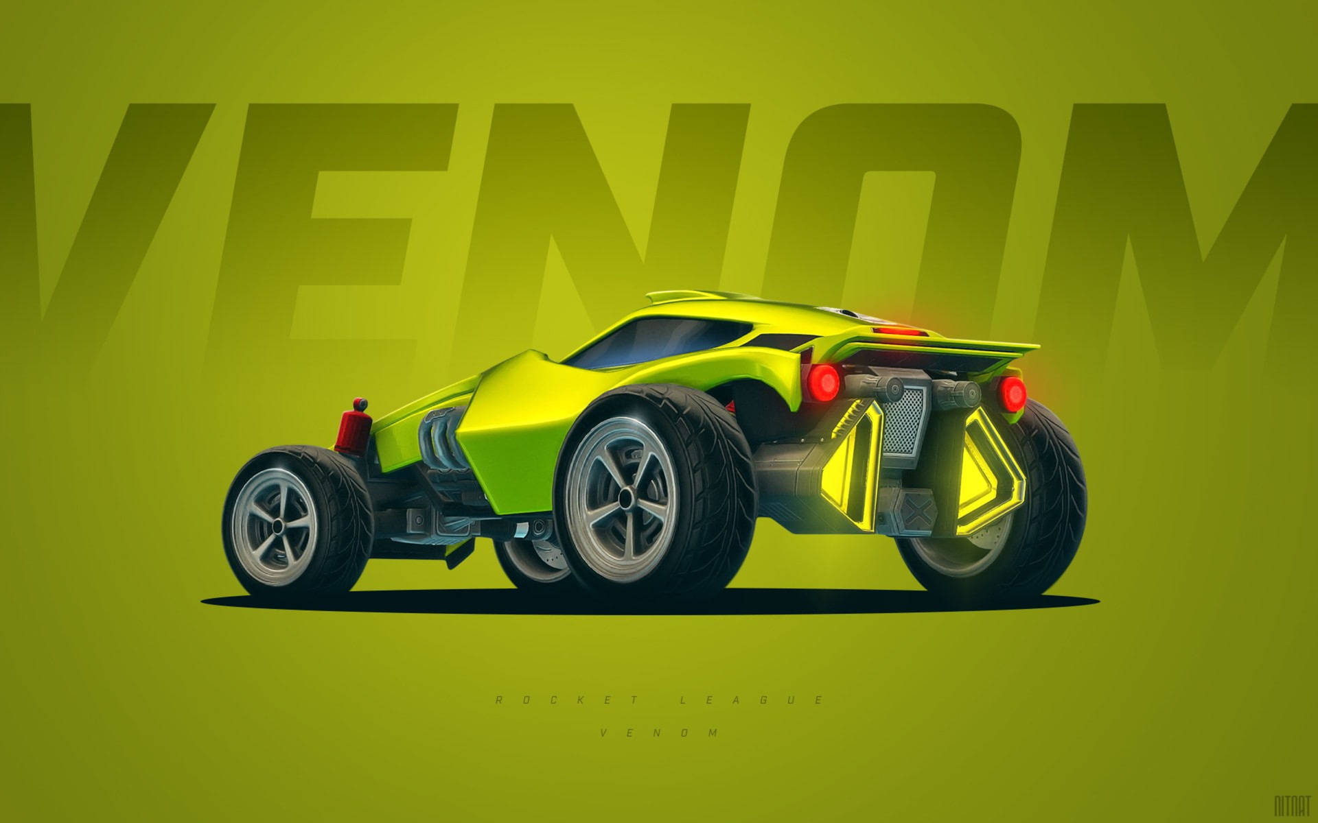 Forest Green Venom Rocket League Car 2k Background