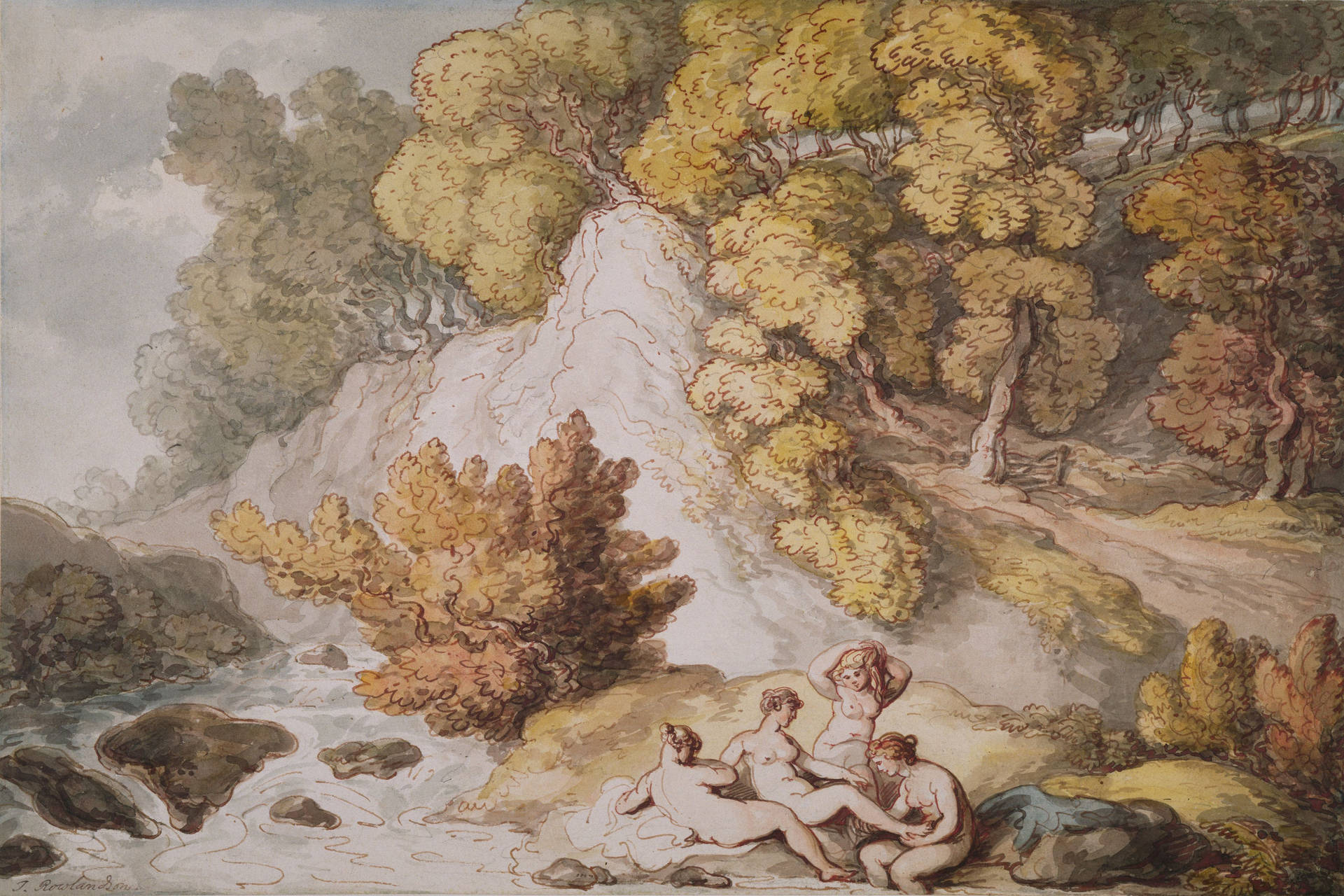 Forest River Fantasy Art Background