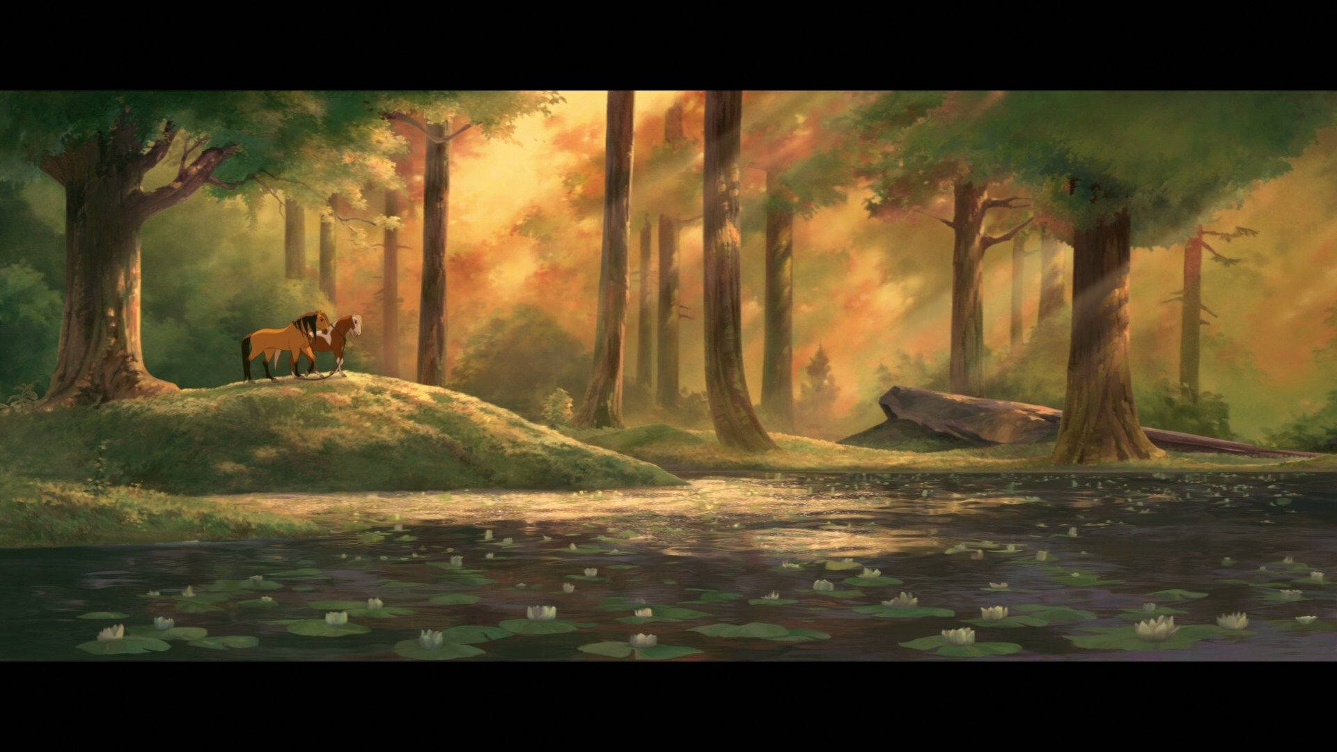 Forest Scene In Spirit Stallion Of The Cimarron Background