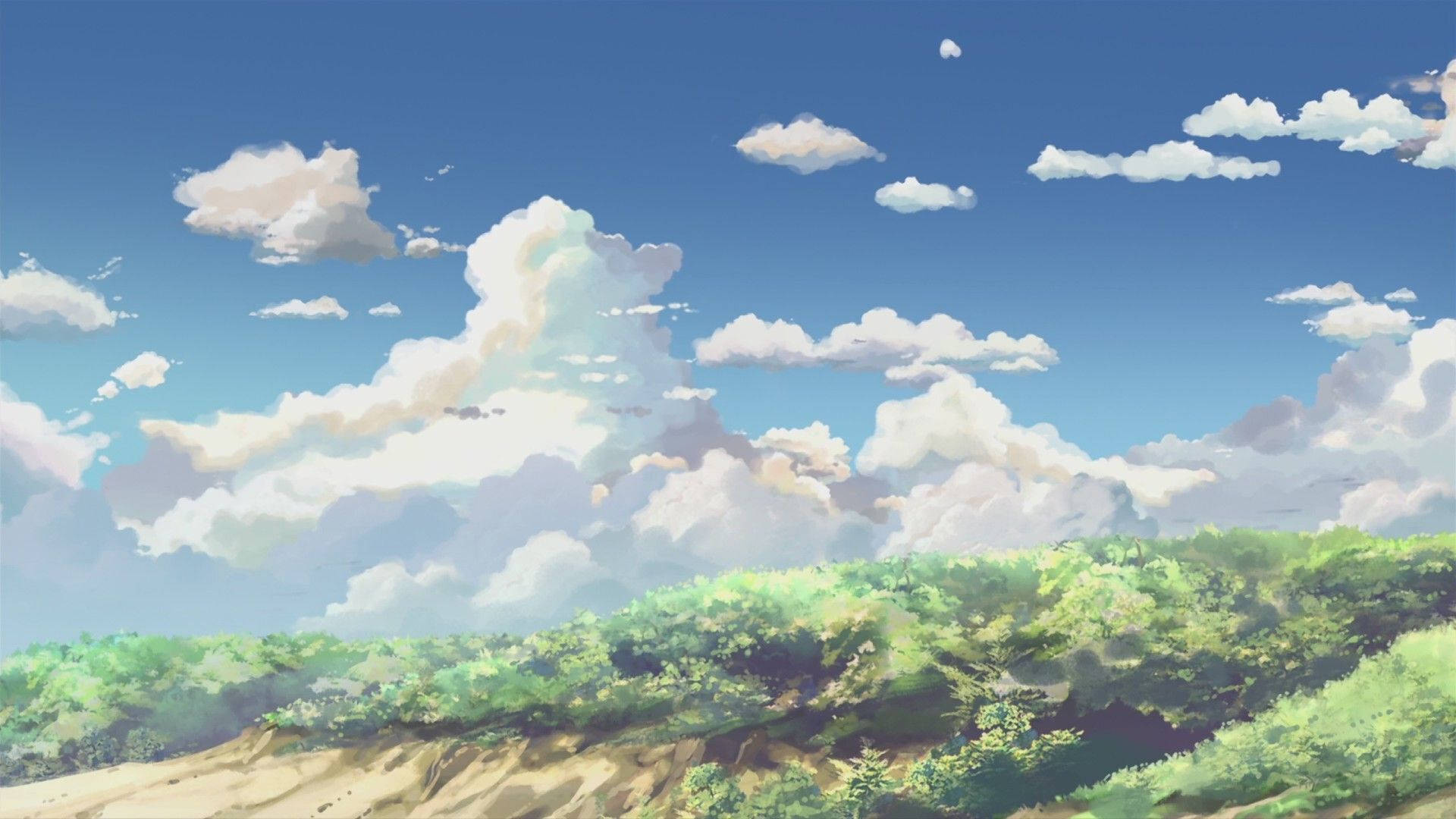 Forestland Aesthetic Anime Scenery Background
